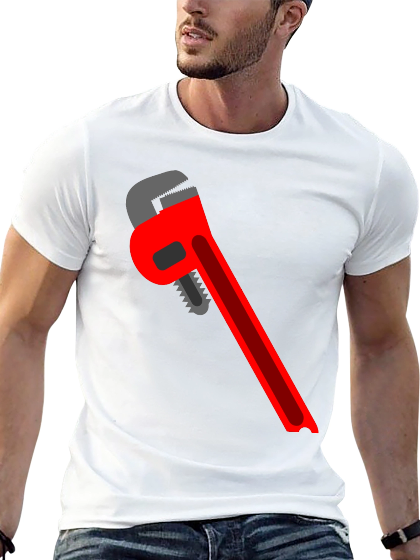 Wrench Graphic T-Shirt - Black Cotton Tee