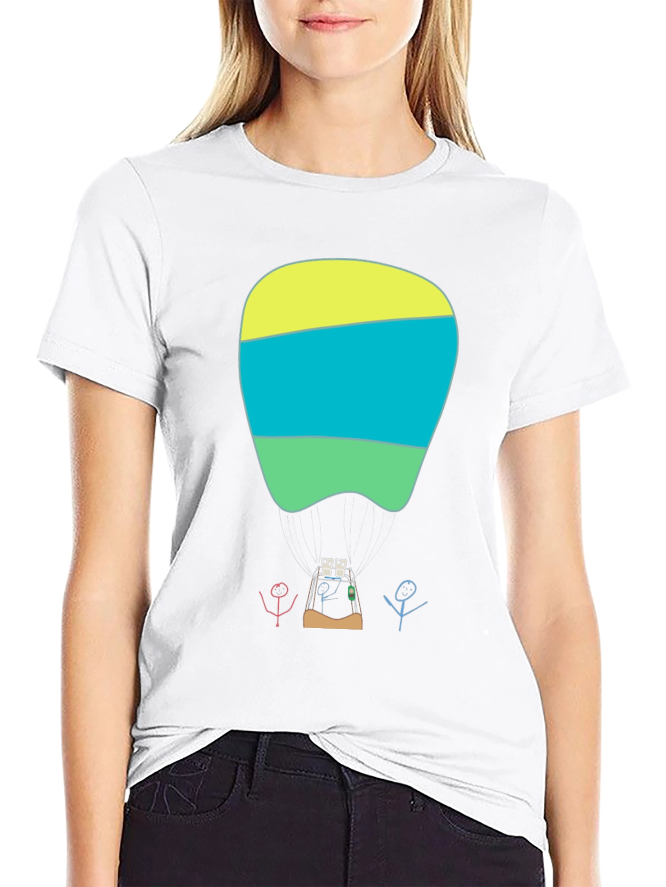 Abstract Dental Art Graphic Tee - Modern Black T-Shirt