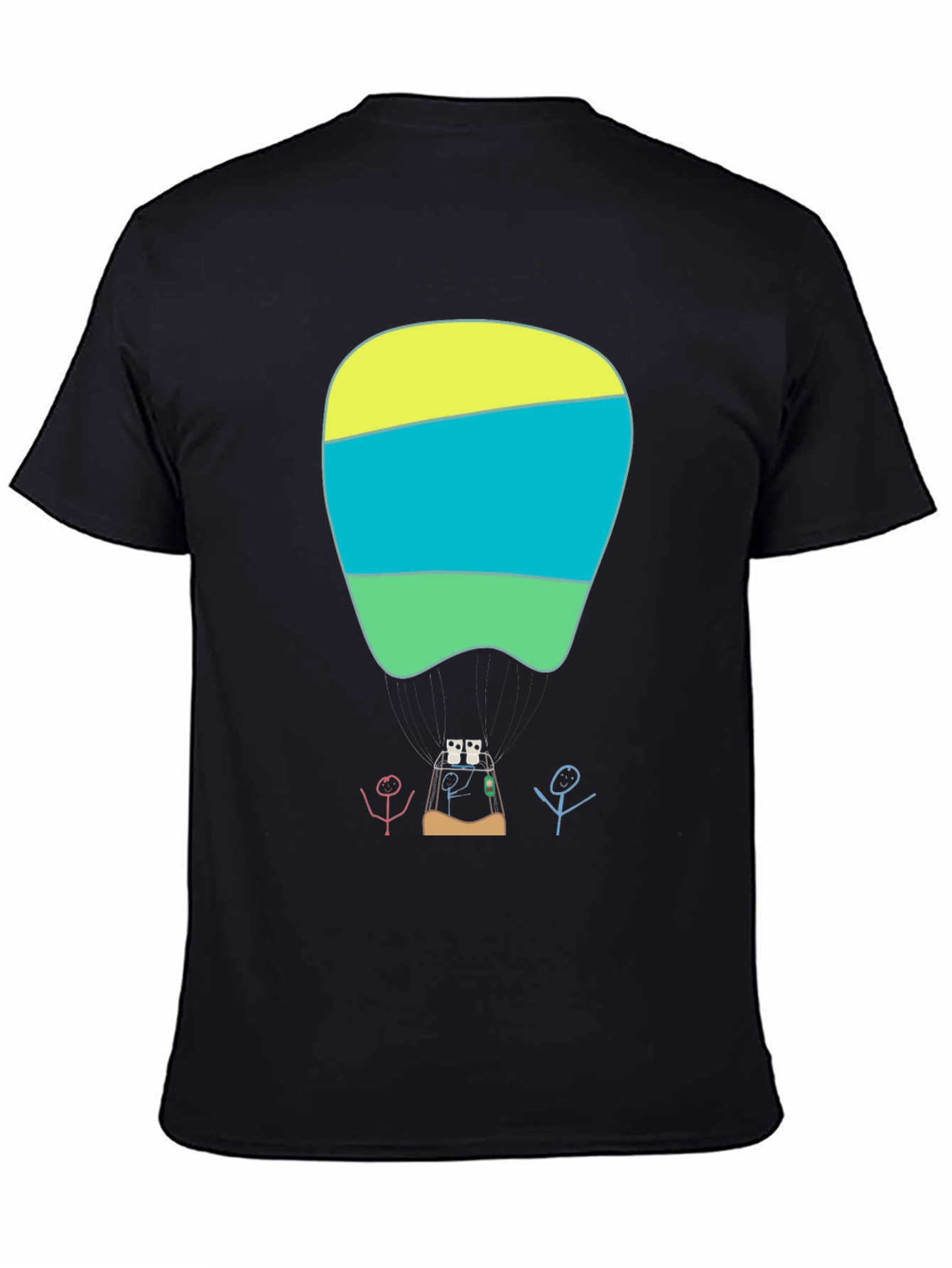 Abstract Dental Art Graphic Tee - Modern Black T-Shirt