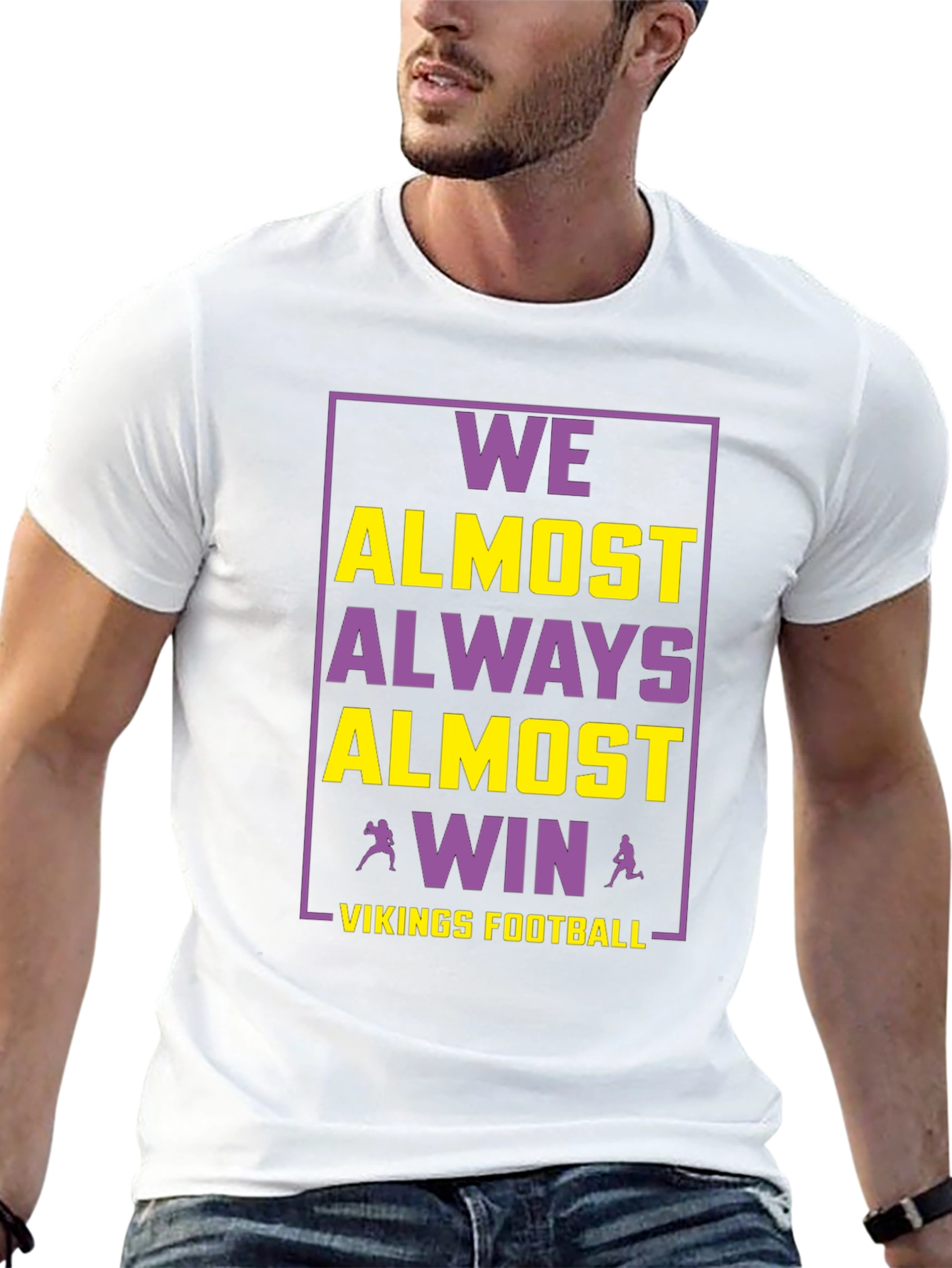 Vikings Football Graphic Tee - Always Almost Win!