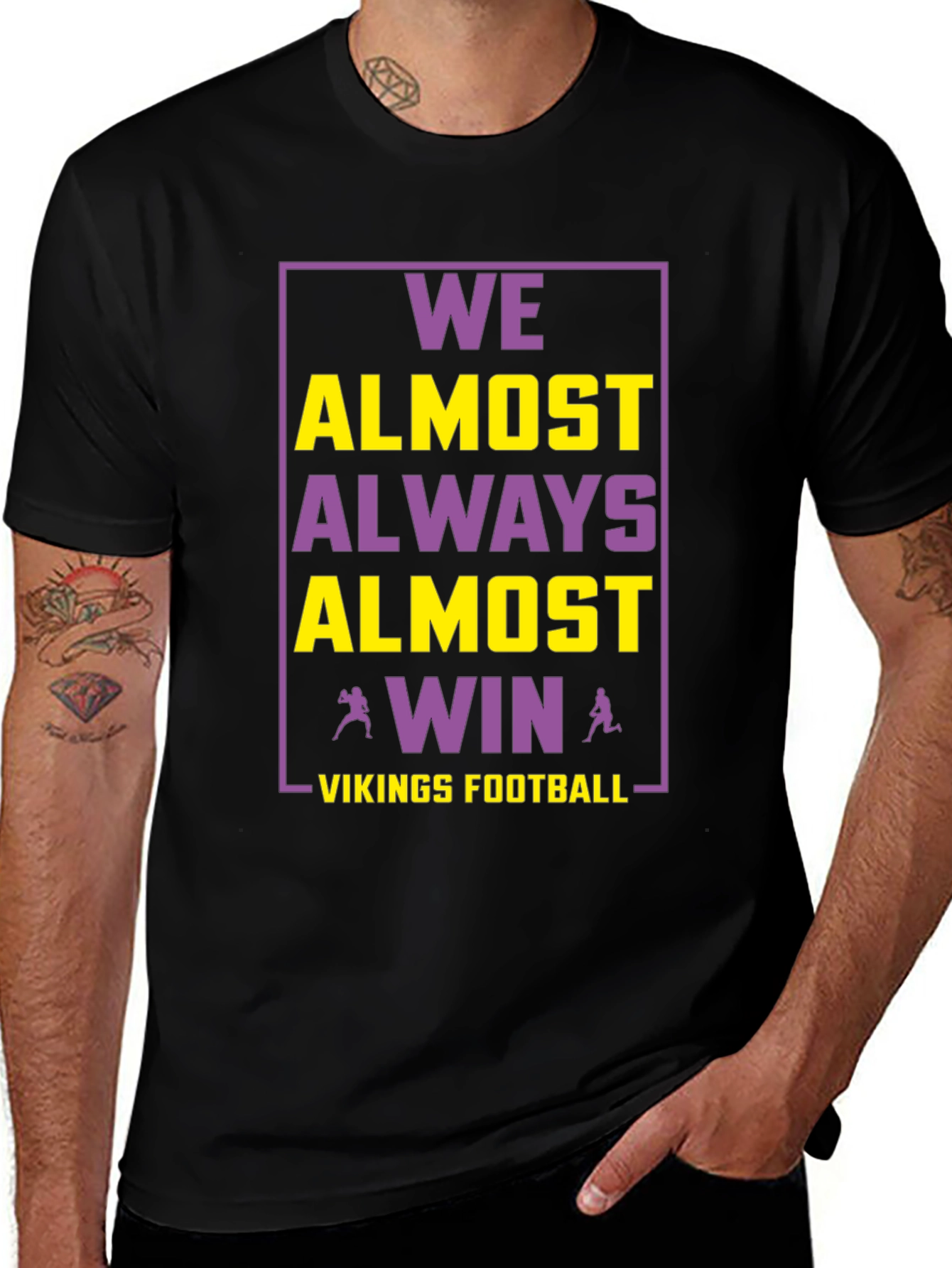 Vikings Football Graphic Tee - Always Almost Win!