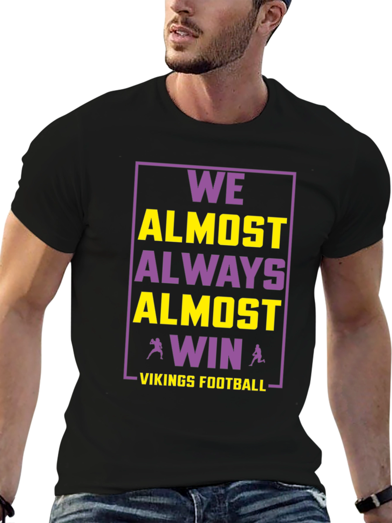 Vikings Football Graphic Tee - Always Almost Win!