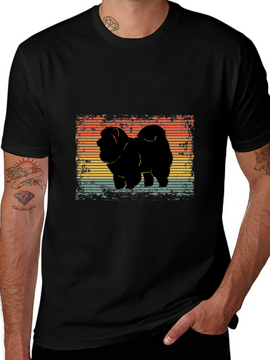 Retro Chow Chow Dog T-Shirt