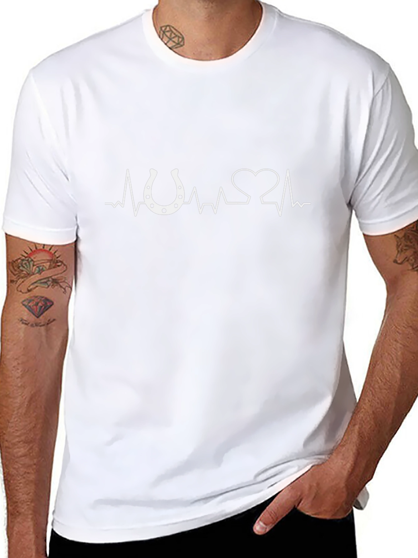 Horse Heartbeat T-Shirt - Equestrian Love!