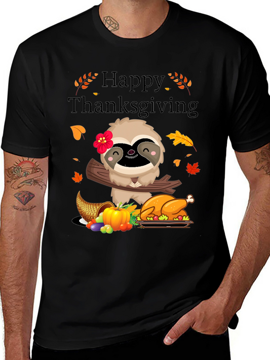 Happy Thanksgiving Sloth T-Shirt