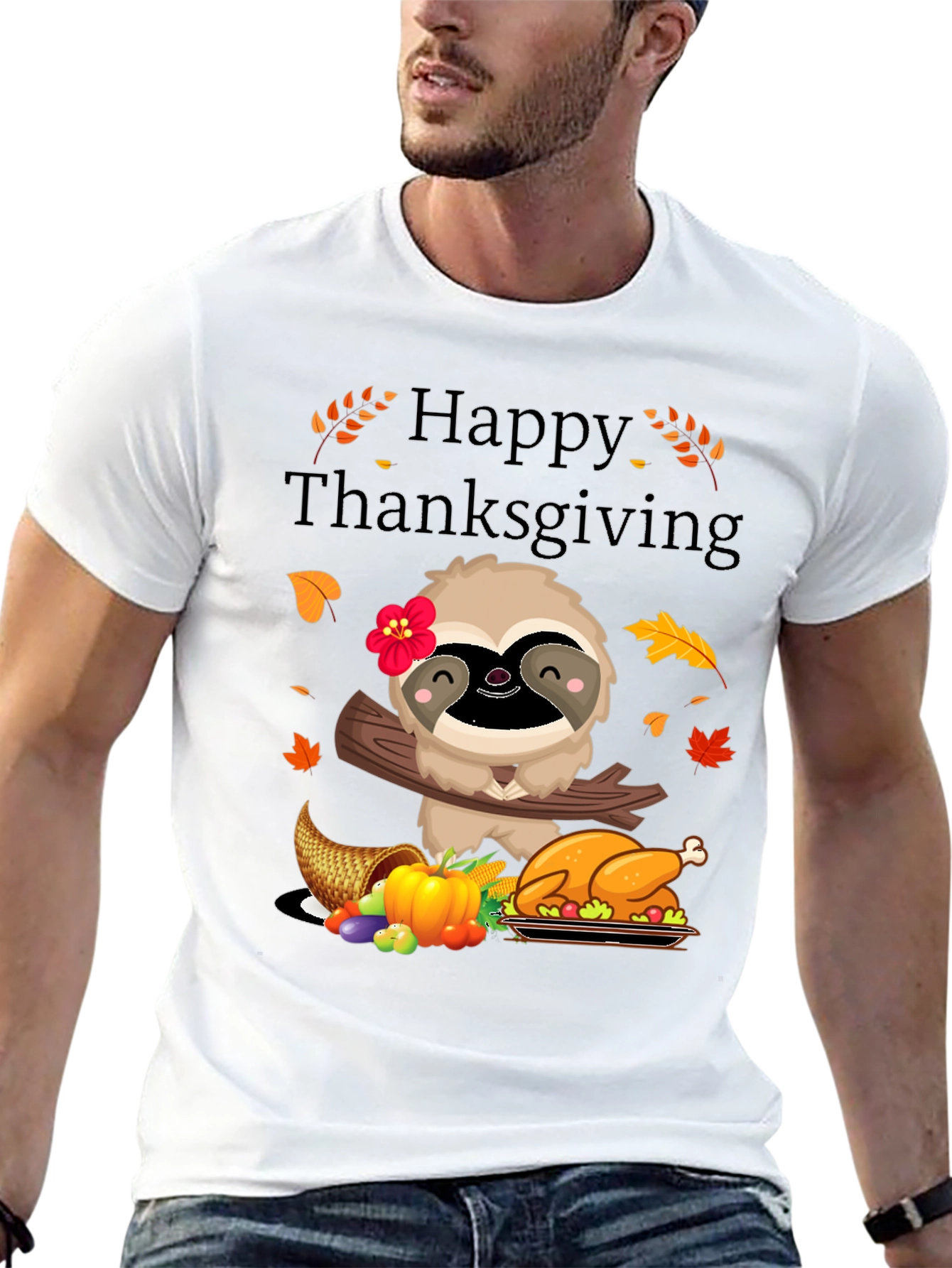 Happy Thanksgiving Sloth T-Shirt
