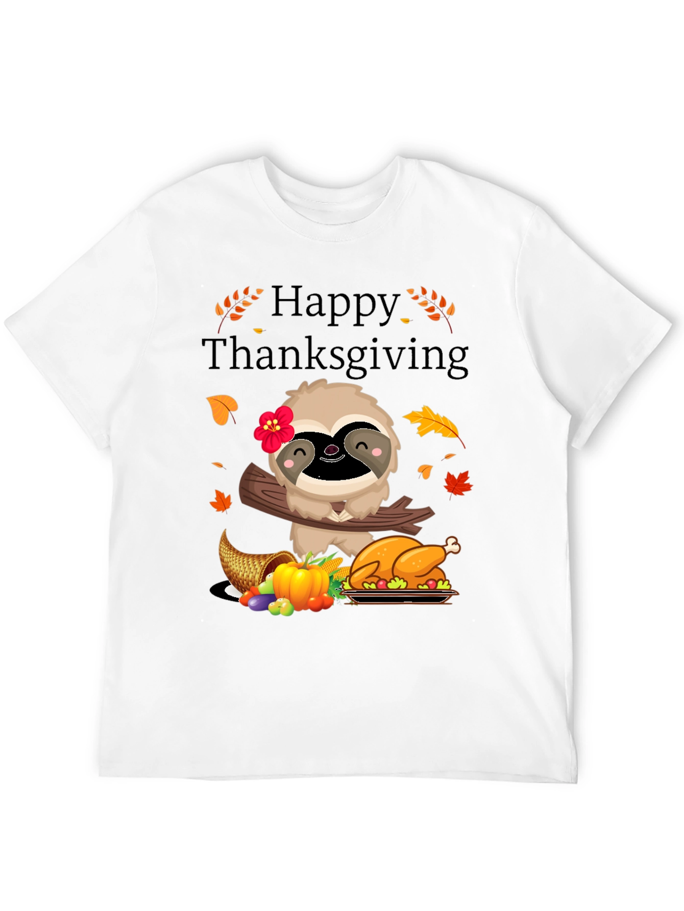 Happy Thanksgiving Sloth T-Shirt