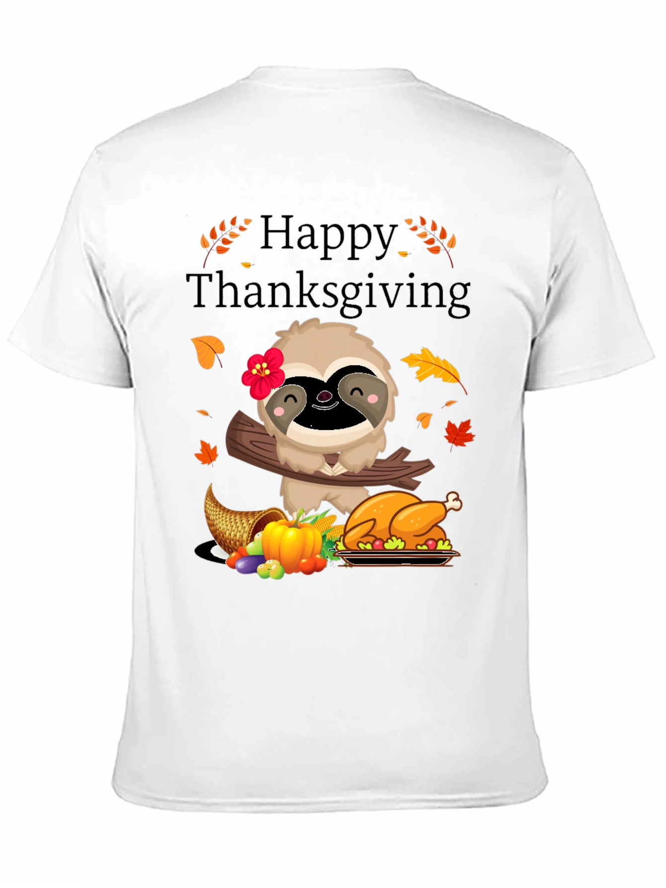 Happy Thanksgiving Sloth T-Shirt