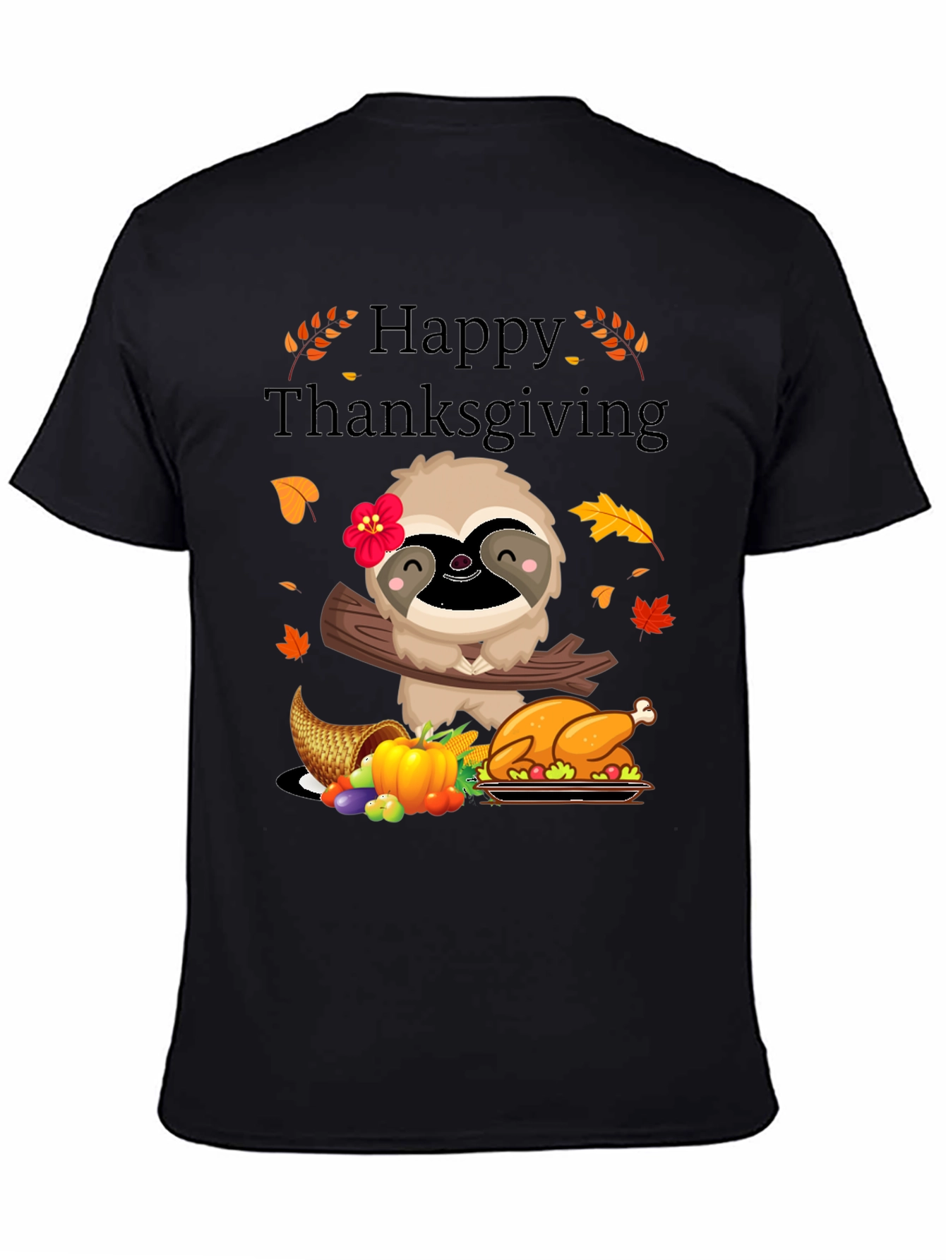 Happy Thanksgiving Sloth T-Shirt