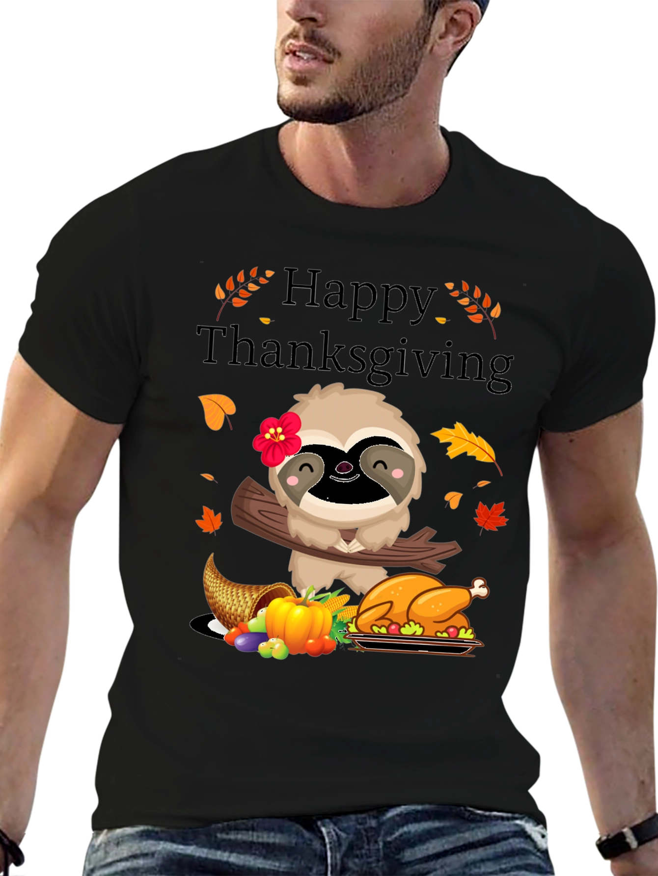 Happy Thanksgiving Sloth T-Shirt
