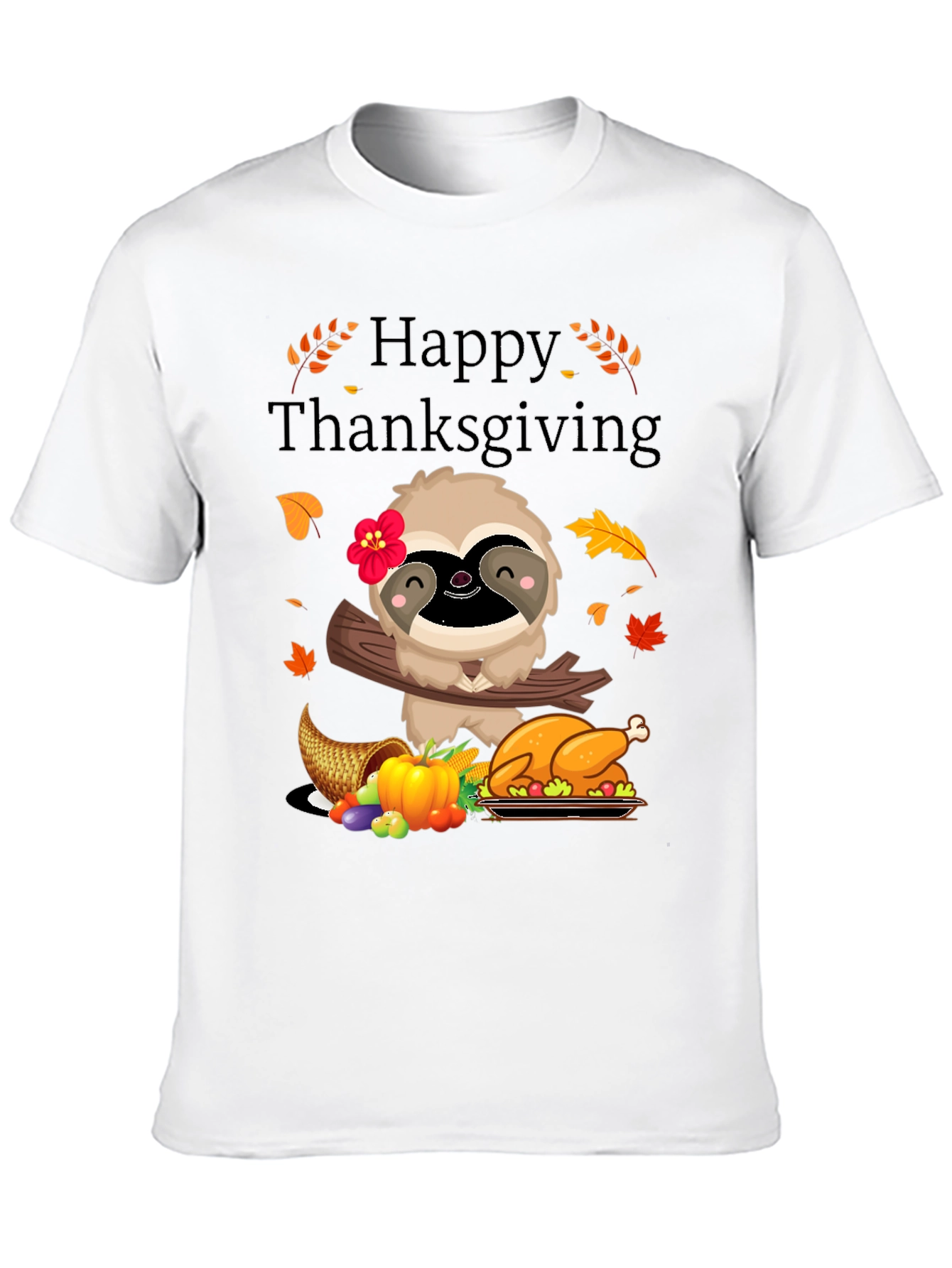 Happy Thanksgiving Sloth T-Shirt