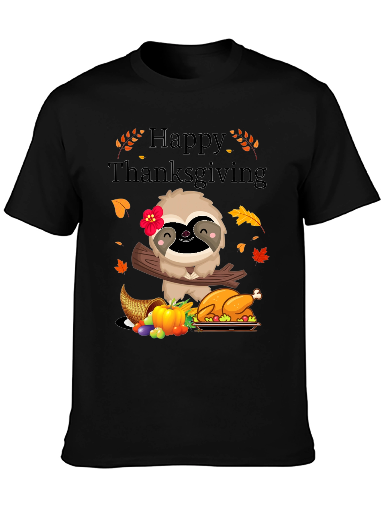 Happy Thanksgiving Sloth T-Shirt
