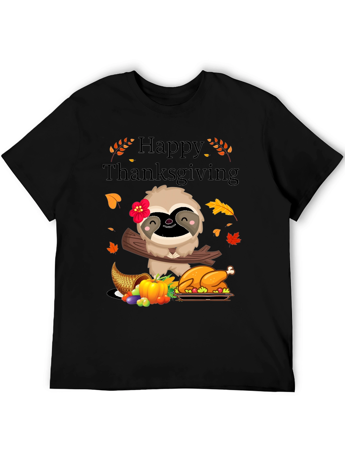 Happy Thanksgiving Sloth T-Shirt