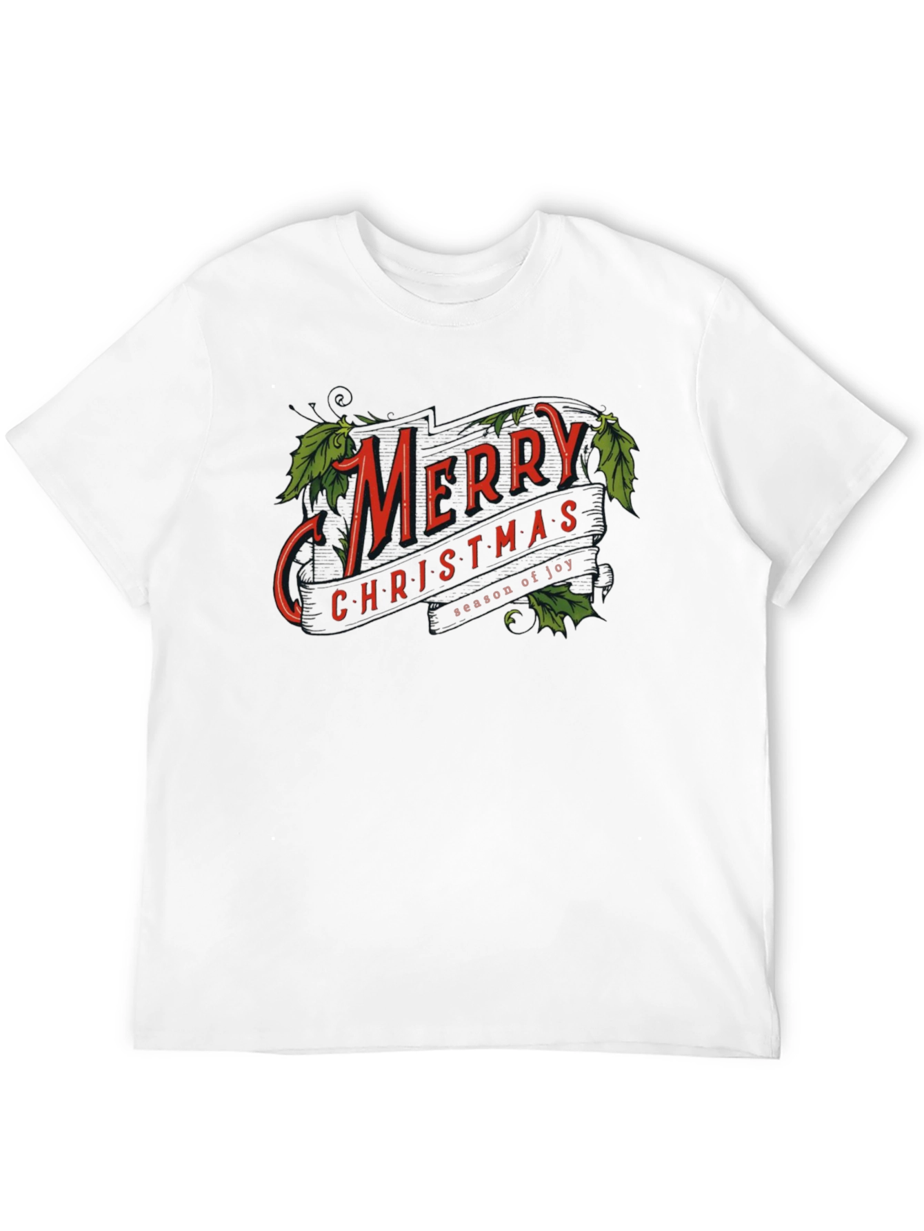 Merry Christmas Graphic T-Shirt Holiday Season Joy