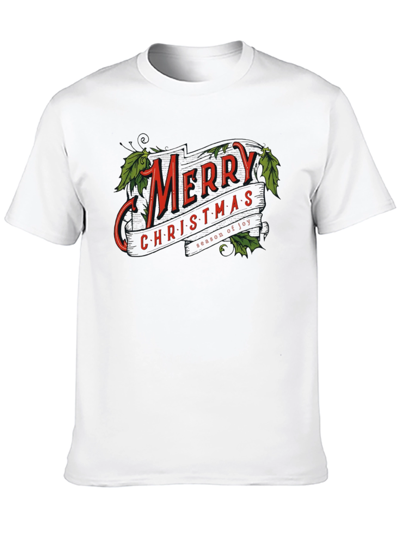 Merry Christmas Graphic T-Shirt Holiday Season Joy