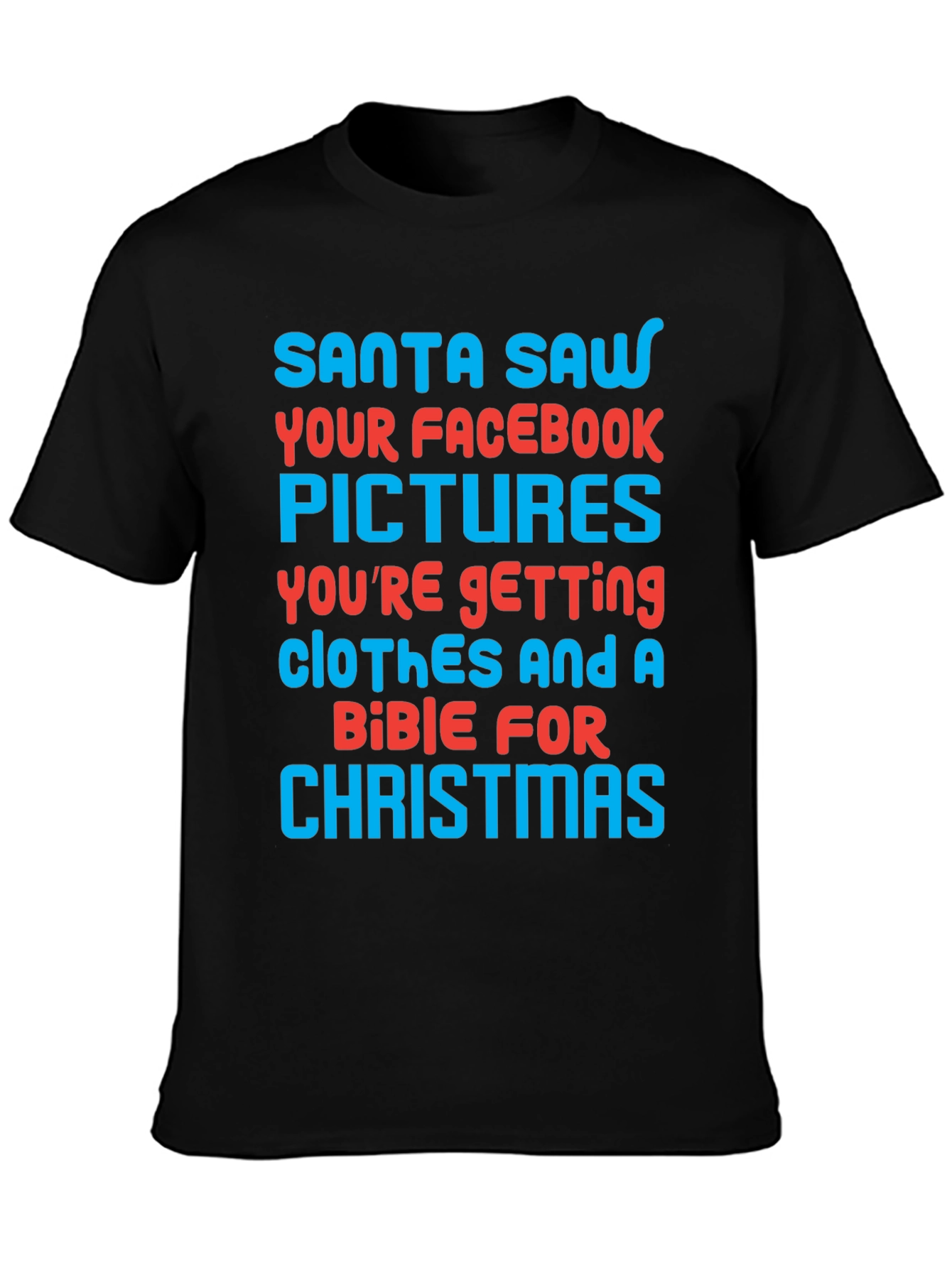 Funny Santa Facebook Pictures Christmas T-Shirt