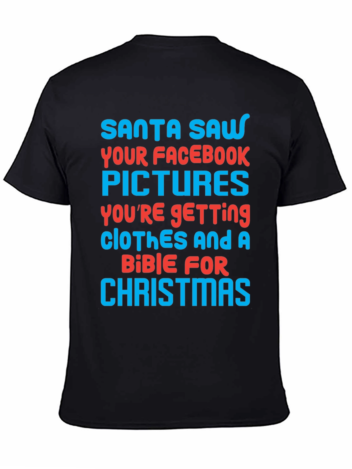 Funny Santa Facebook Pictures Christmas T-Shirt