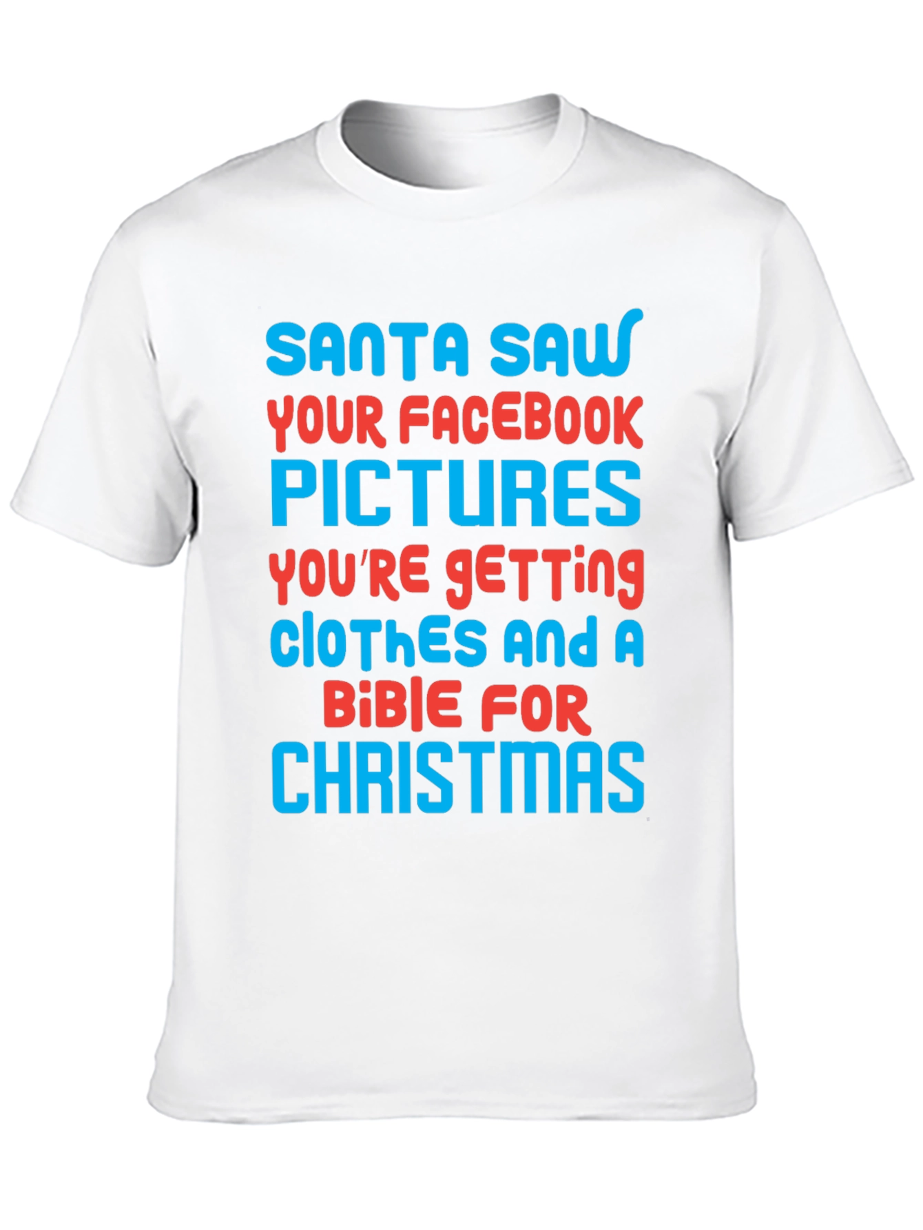 Funny Santa Facebook Pictures Christmas T-Shirt