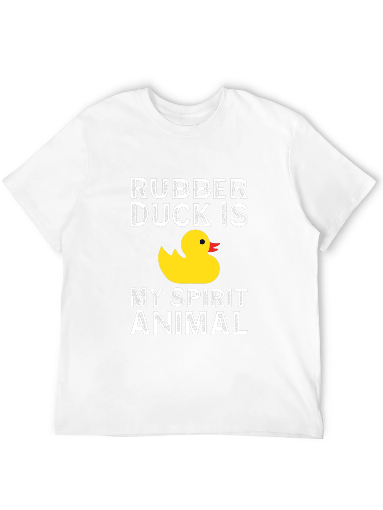 Rubber Duck Spirit Animal Graphic T-Shirt - Black
