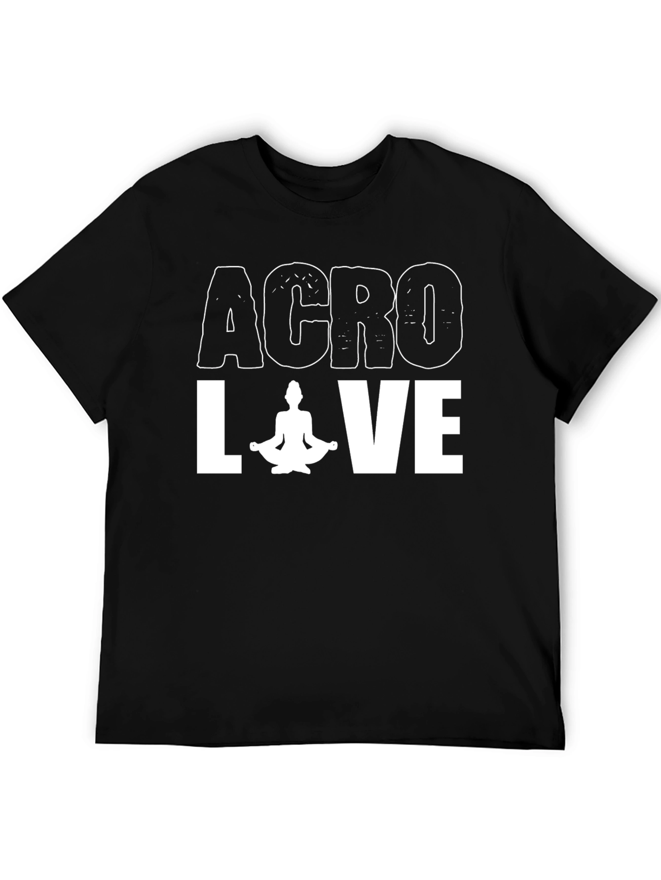 Acro Love Yoga Graphic Tee - Black