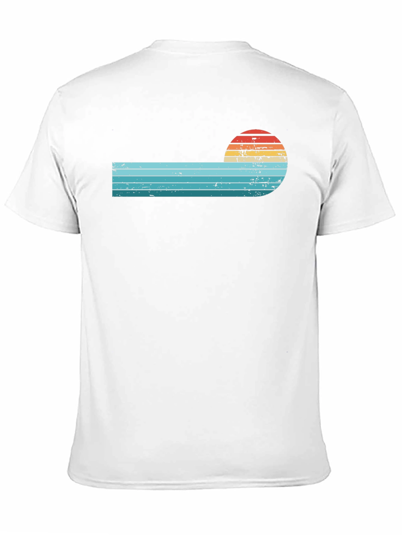 Retro Sunset Striped T-Shirt