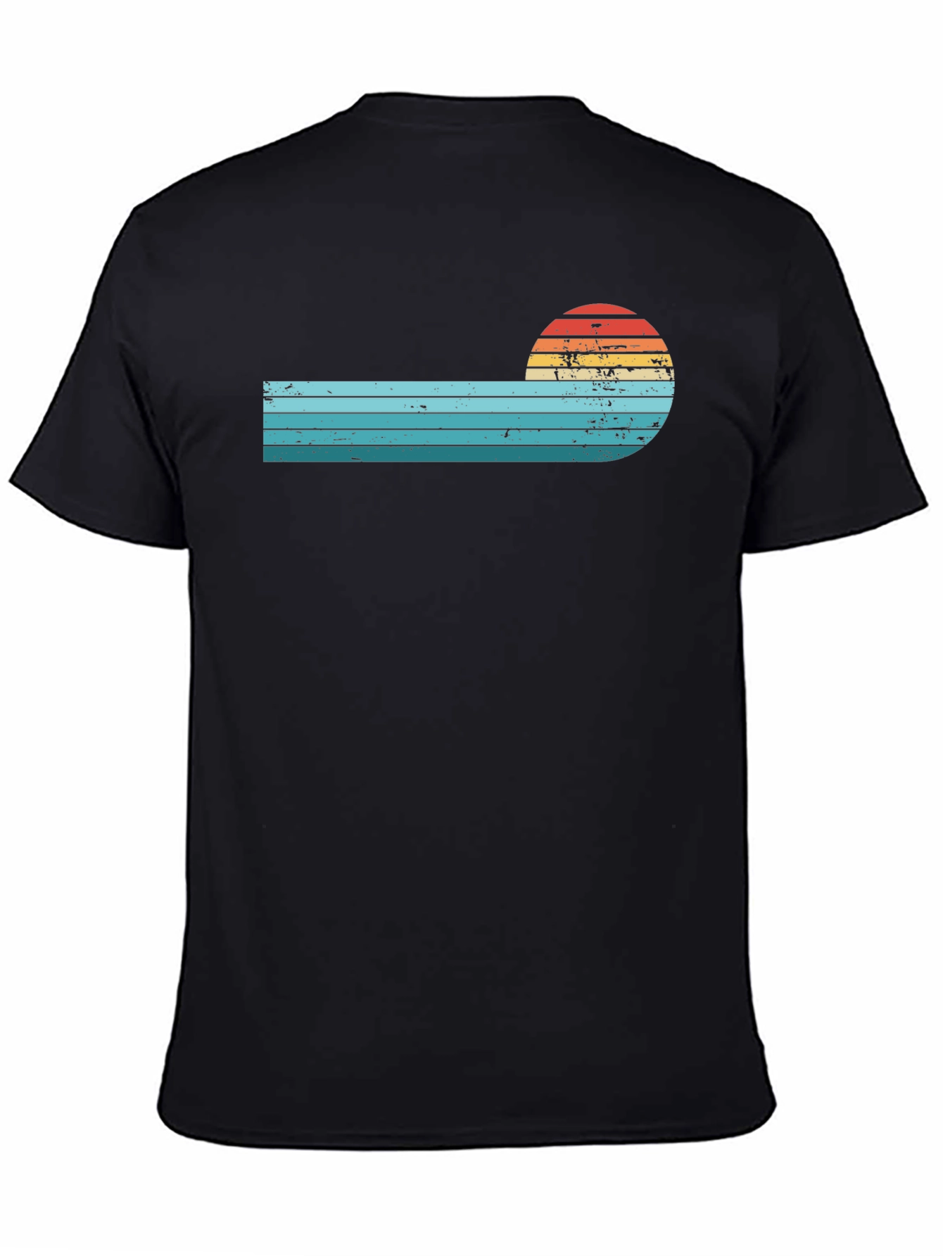 Retro Sunset Striped T-Shirt