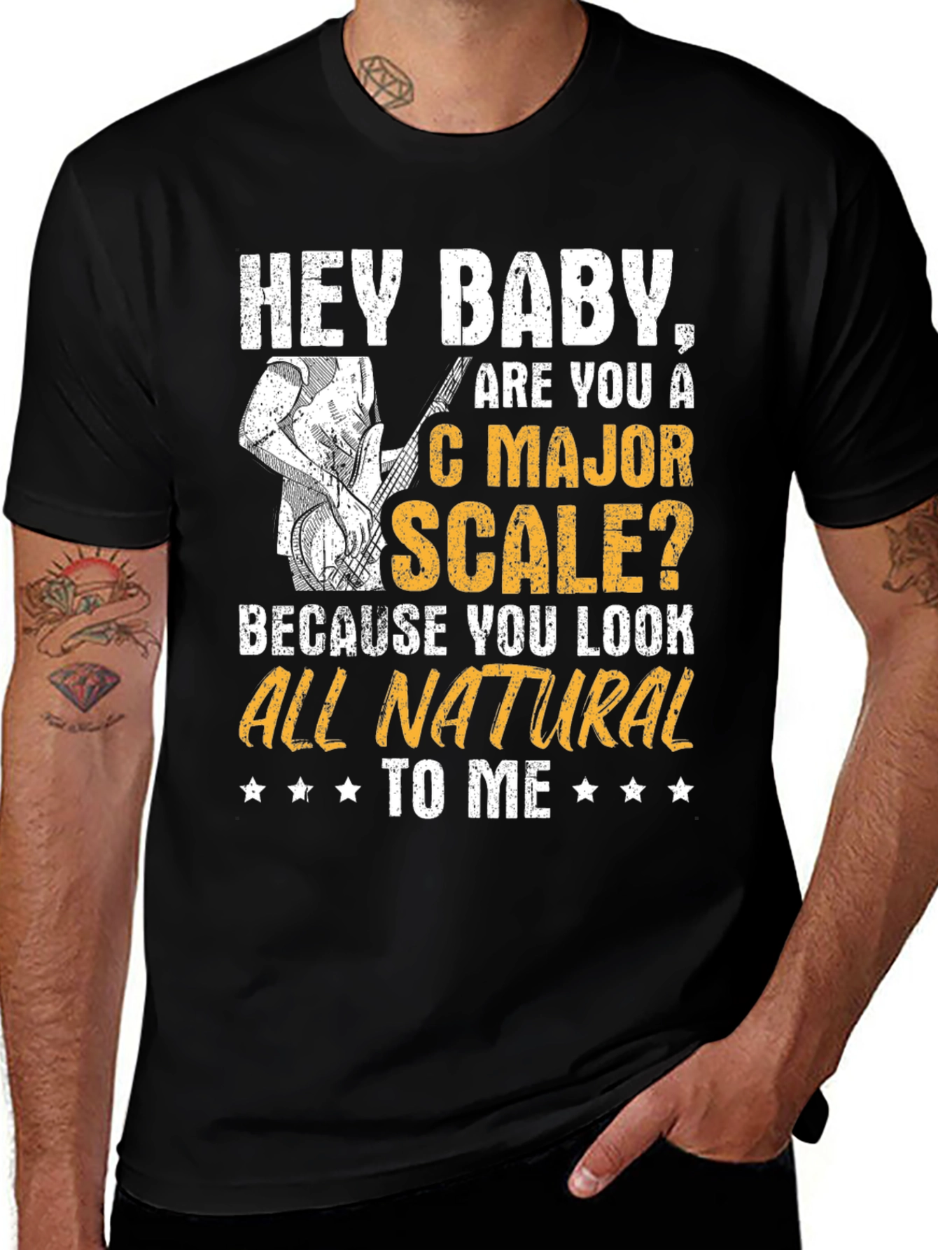 Hey Baby C Major Scale Bassist T-Shirt