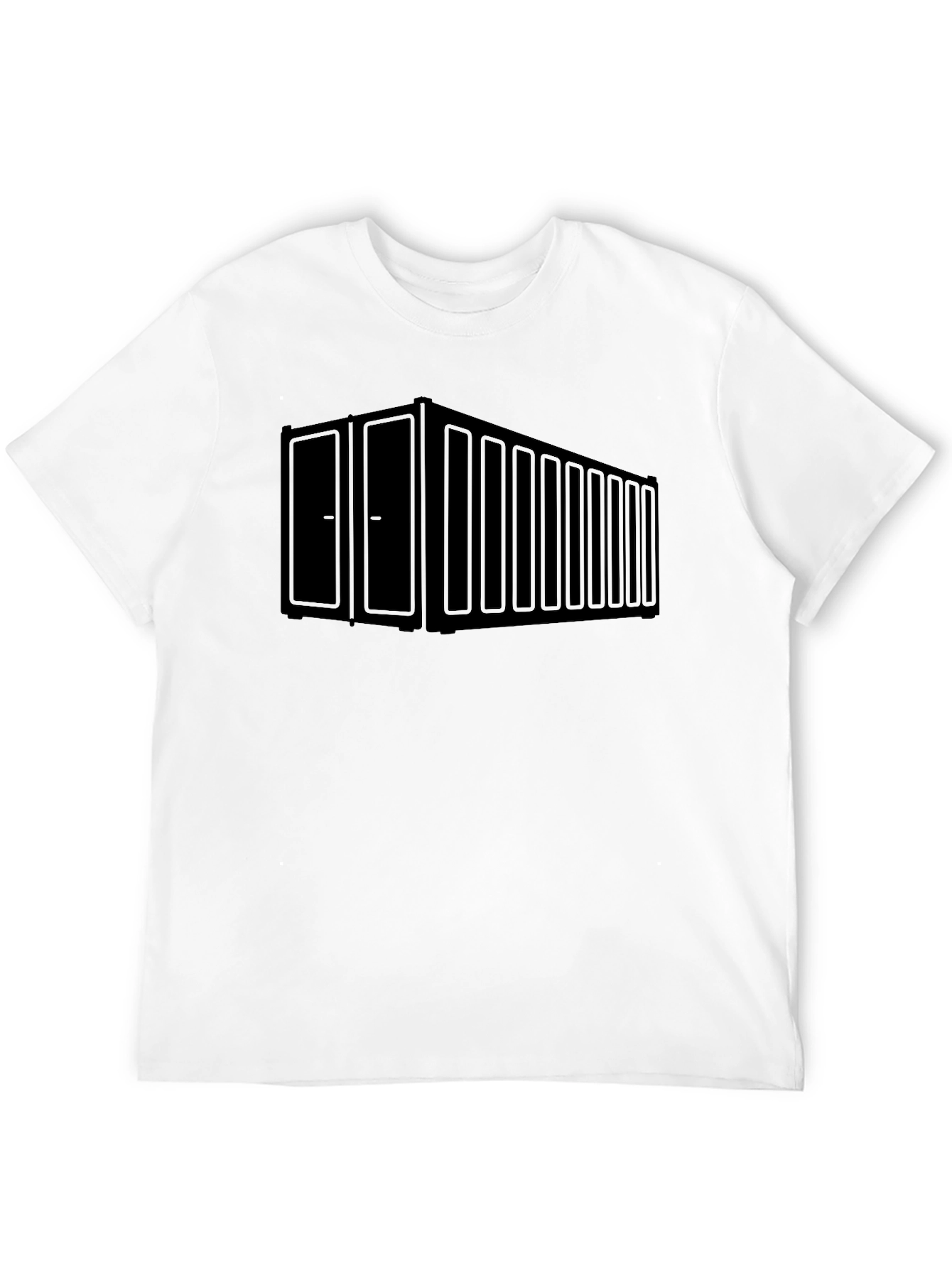 Shipping Container Graphic Tee - Cool Black T-Shirt