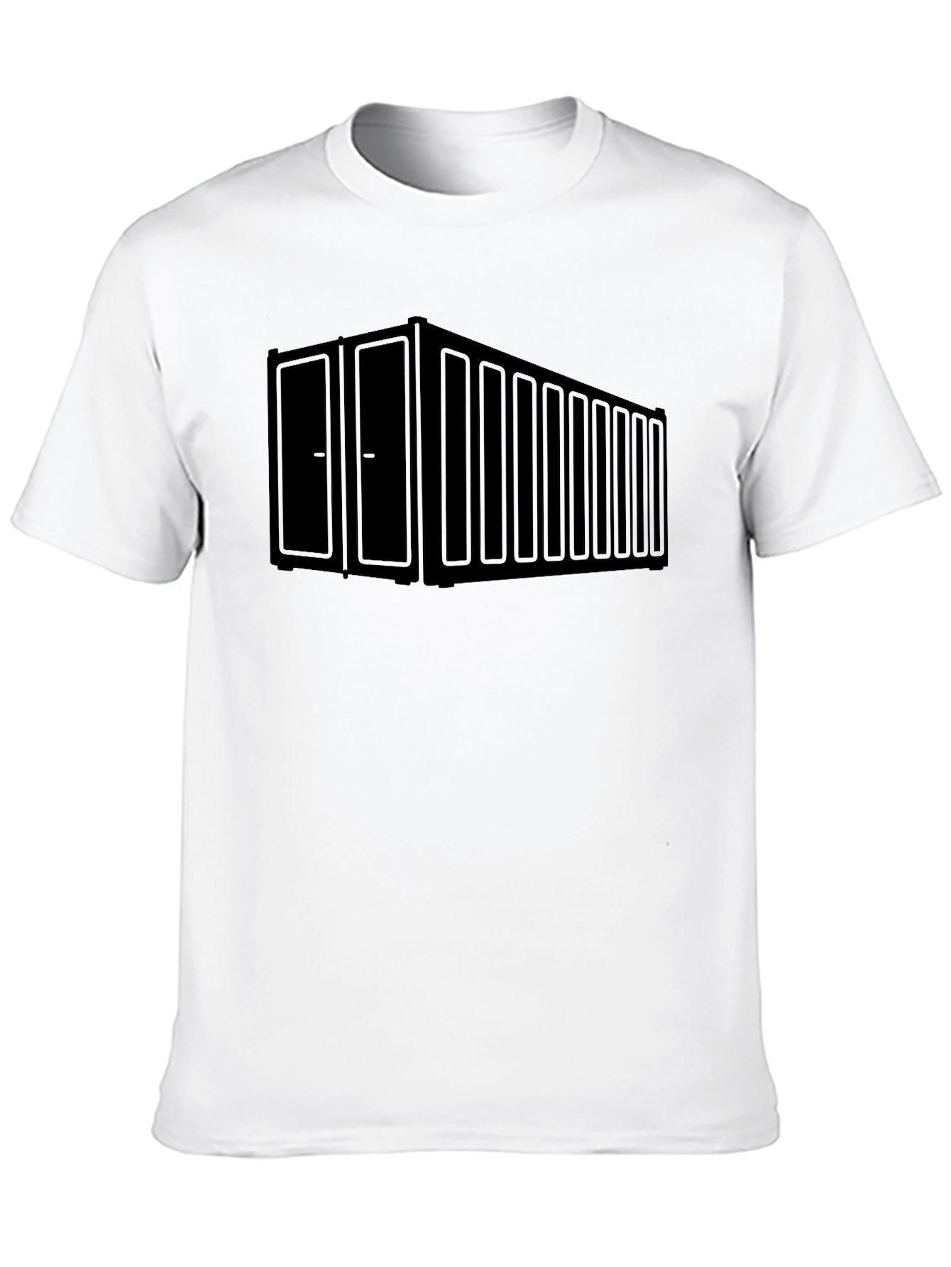 Shipping Container Graphic Tee - Cool Black T-Shirt
