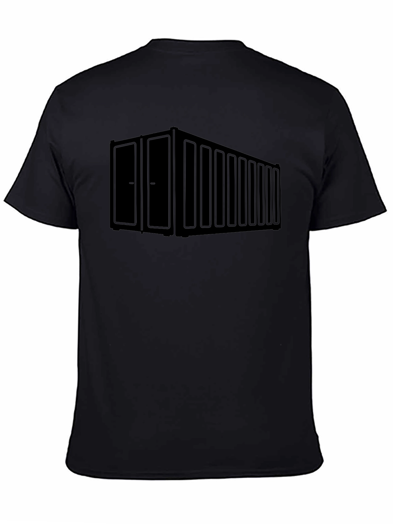 Shipping Container Graphic Tee - Cool Black T-Shirt