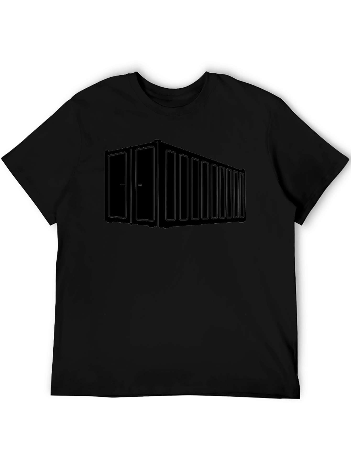Shipping Container Graphic Tee - Cool Black T-Shirt