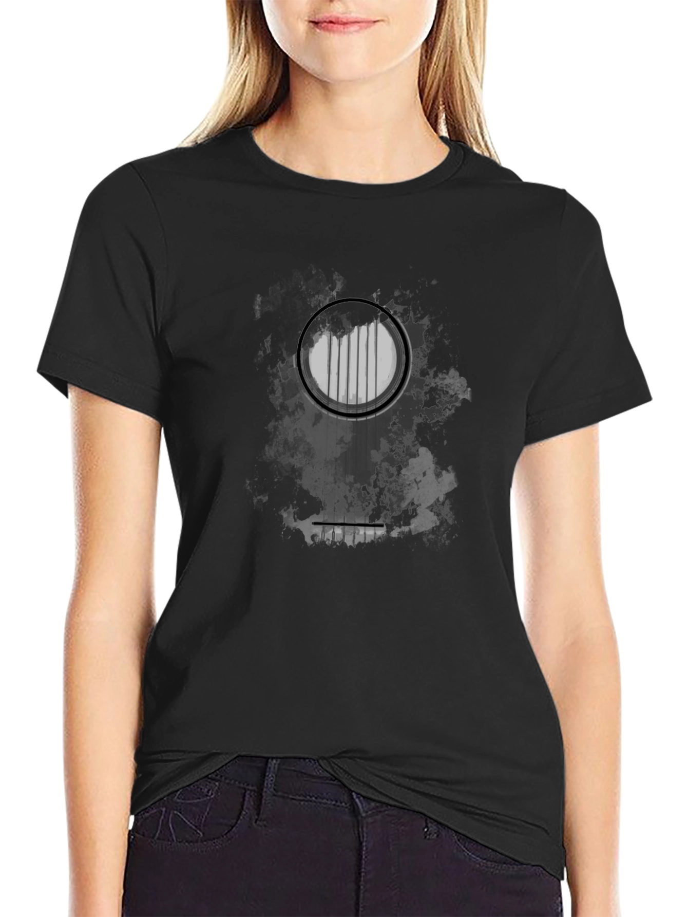 Abstract Guitar T-Shirt - Modern Graphic Tee