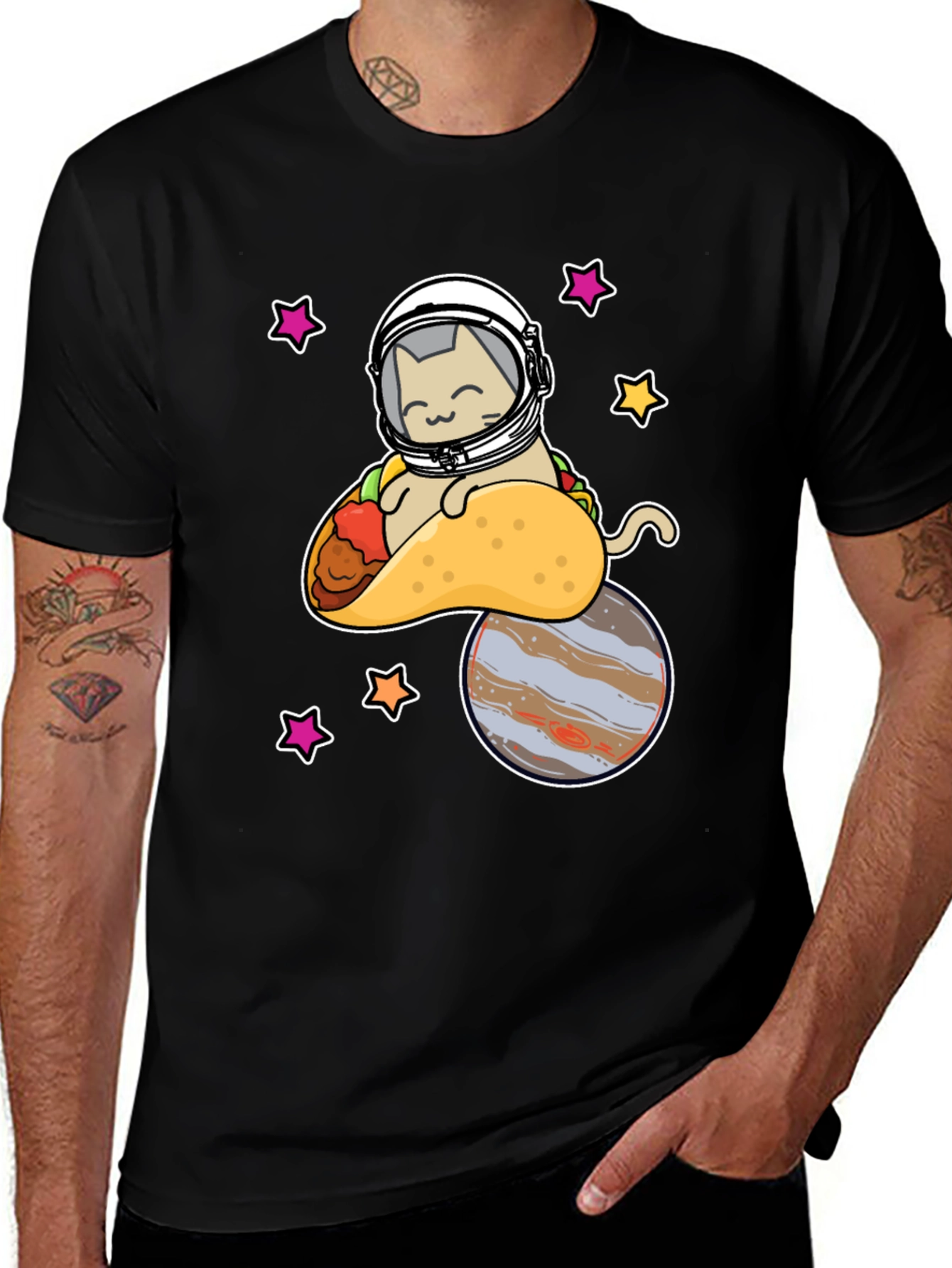 Cat Taco Space T-Shirt