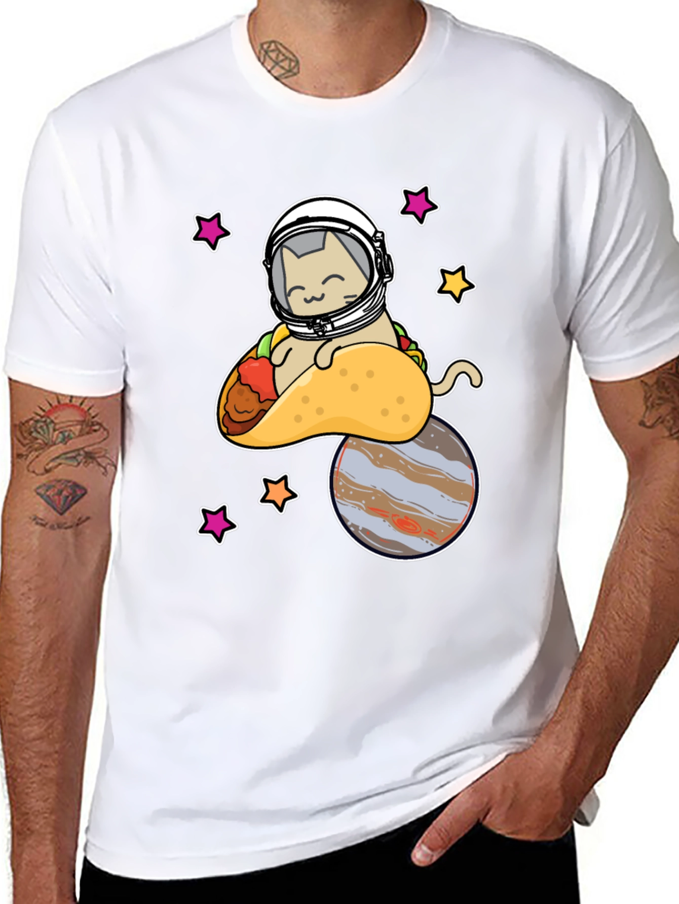 Cat Taco Space T-Shirt