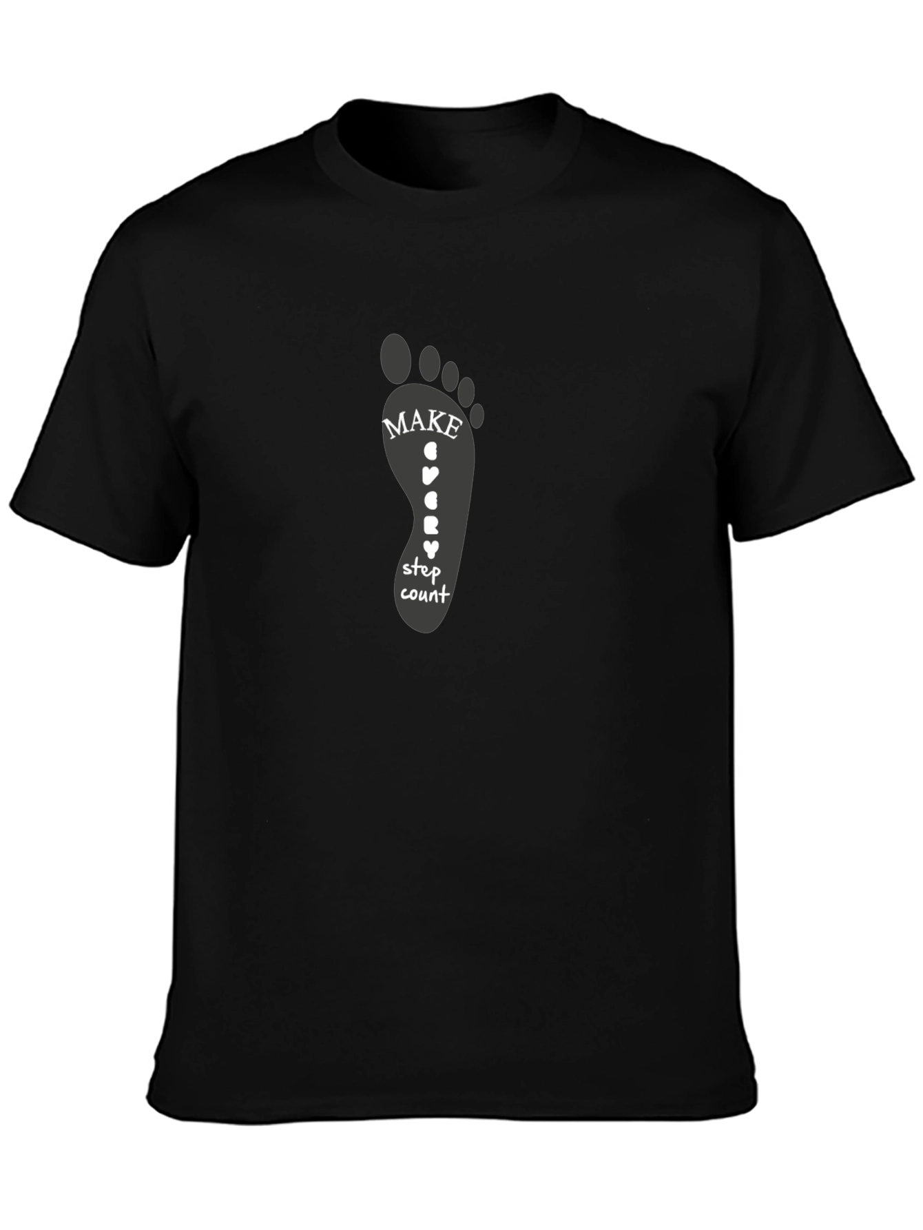 Footprint Motivation Tee - Make Every Step Count T-Shirt