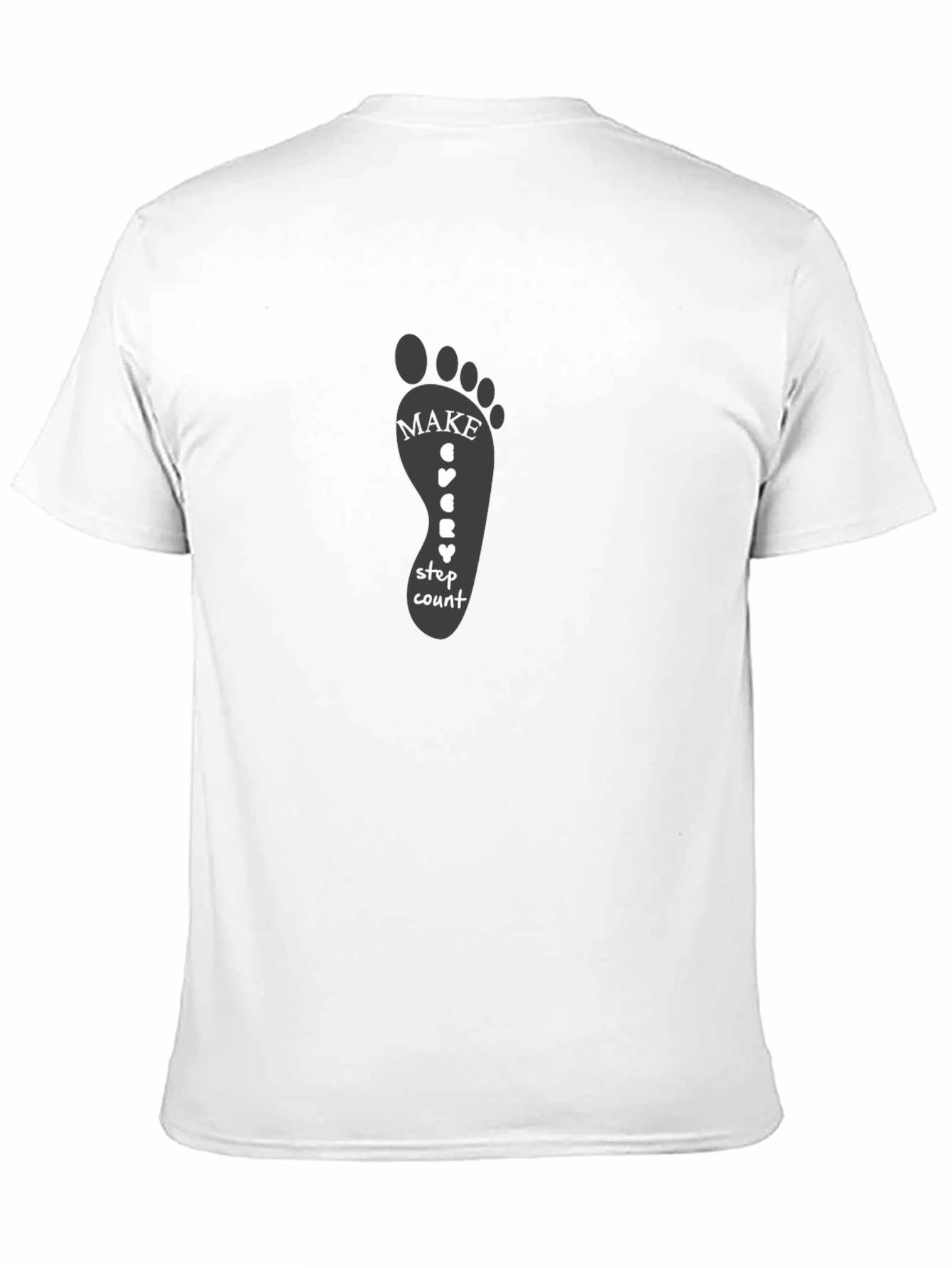 Footprint Motivation Tee - Make Every Step Count T-Shirt