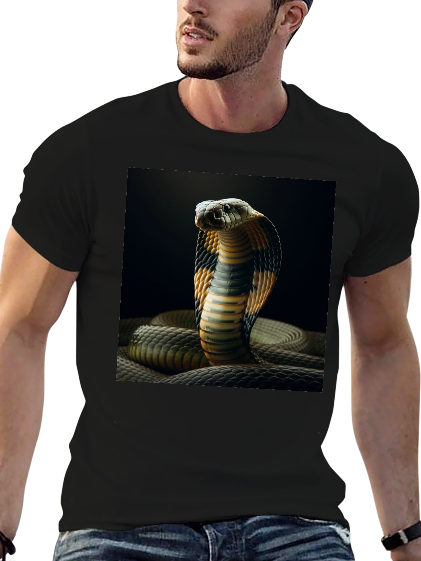 Cobra Graphic Tee - Cool Snake Print Shirt