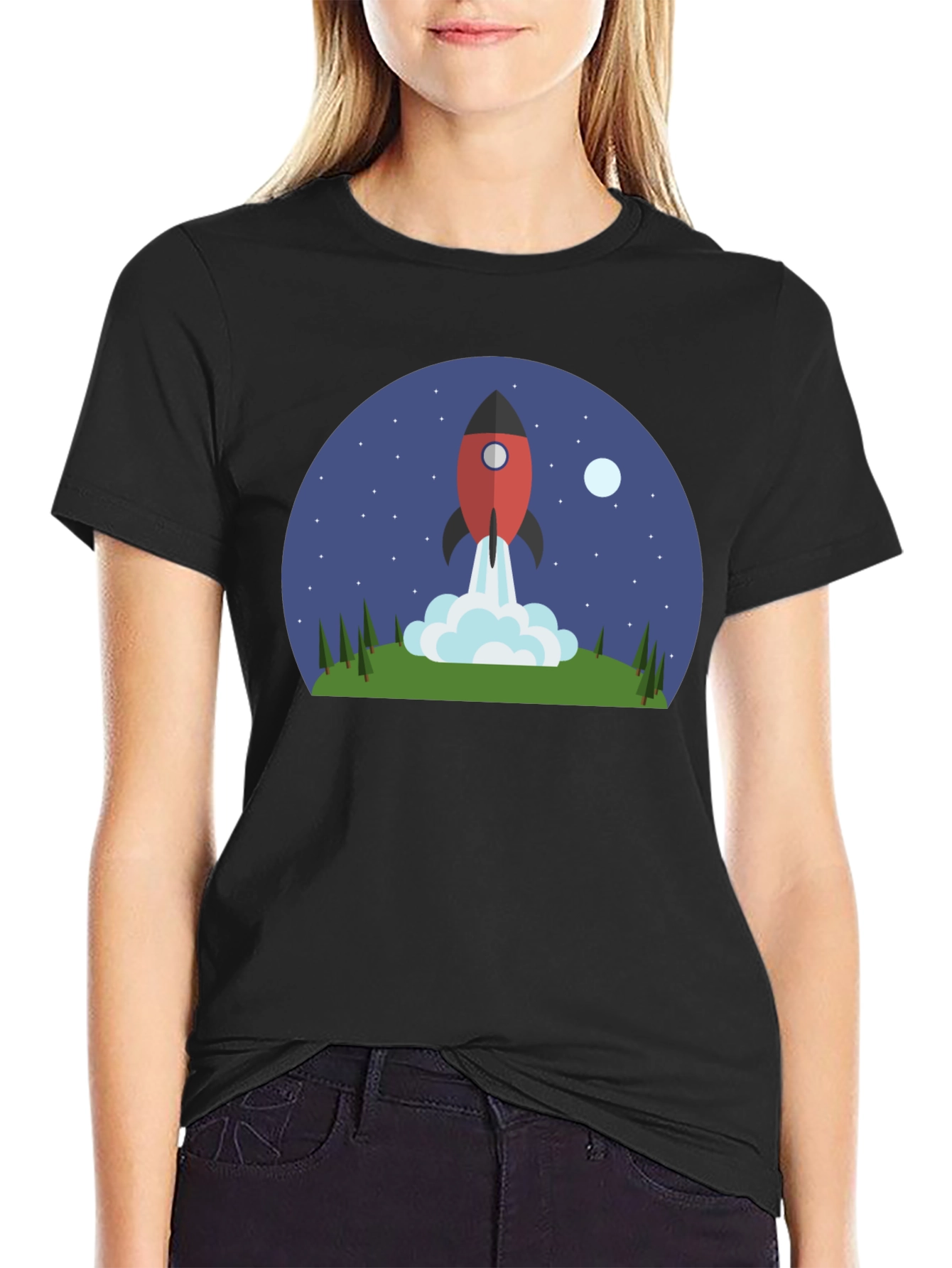 Rocket Launch T-Shirt - Space Adventure Tee