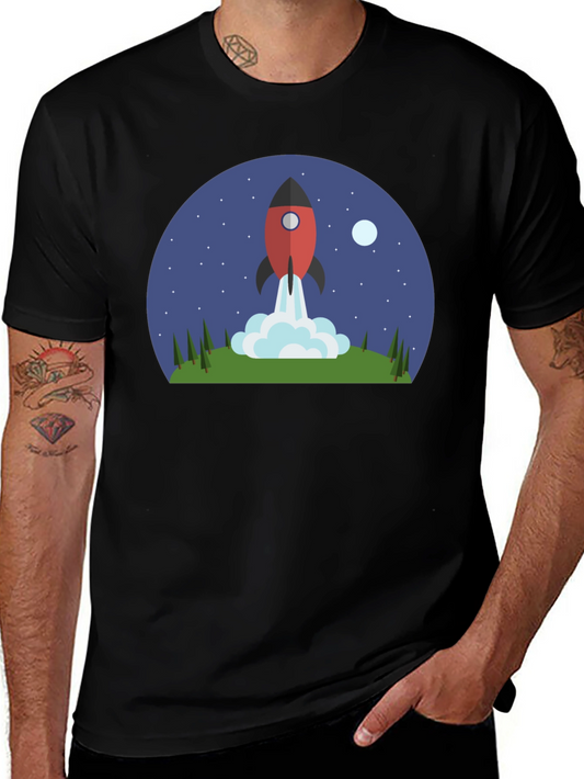 Rocket Launch T-Shirt - Space Adventure Tee