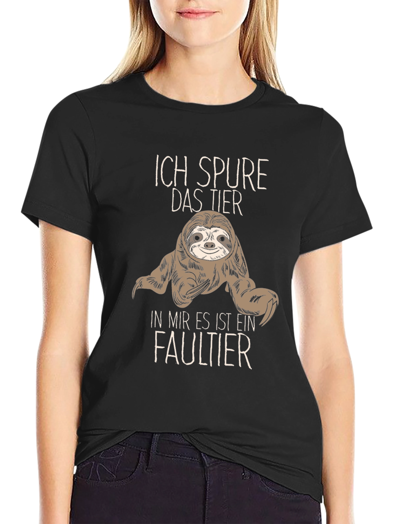 Ich Spure Das Tier Sloth Graphic T-Shirt
