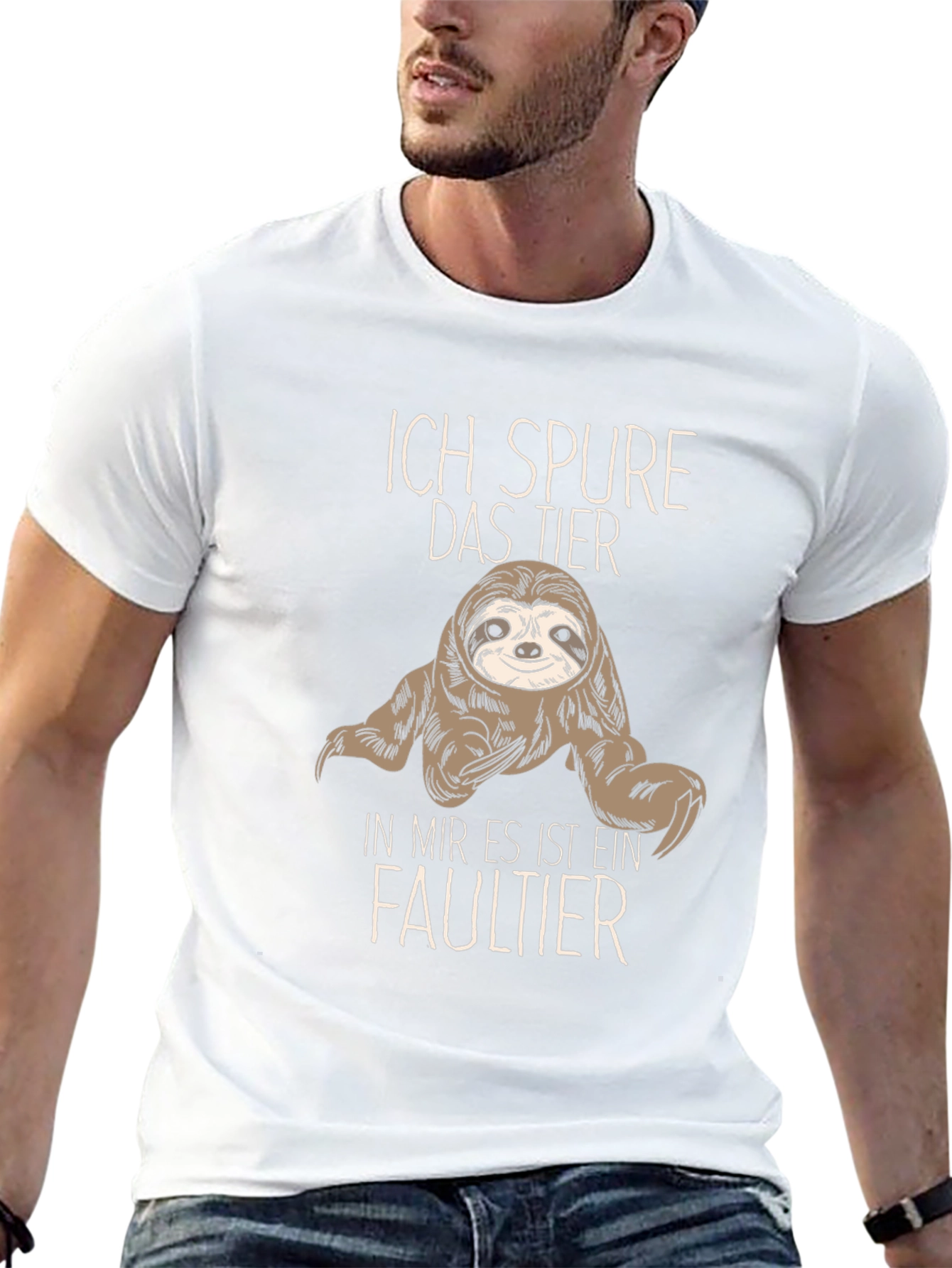 Ich Spure Das Tier Sloth Graphic T-Shirt