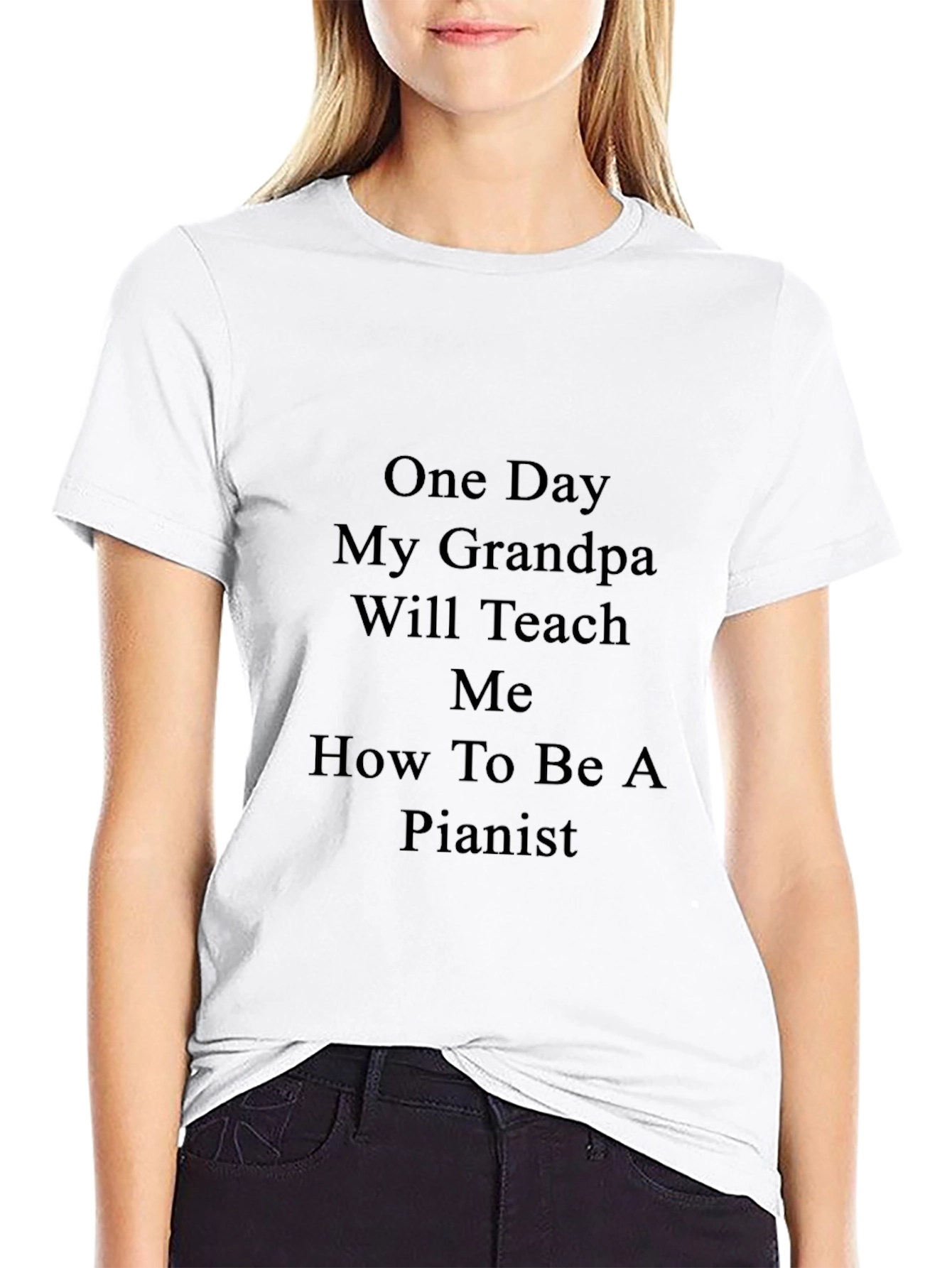 Grandpa Pianist T-Shirt - One Day