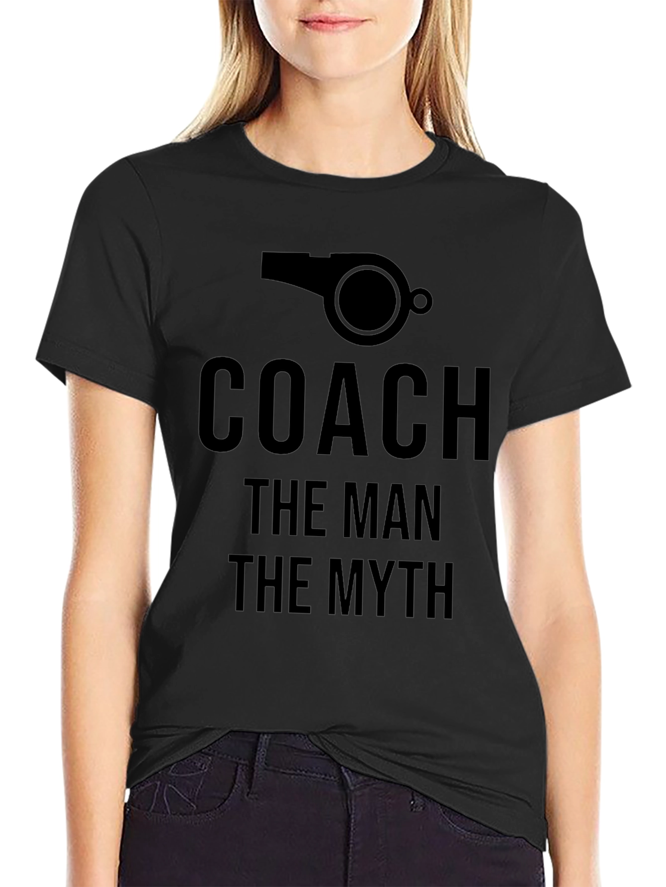 Coach: The Man The Myth Black T-Shirt