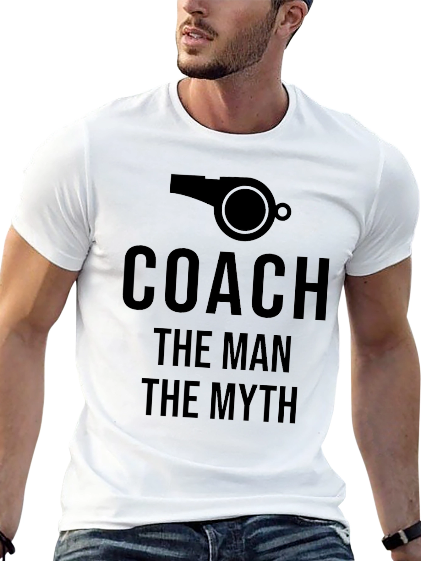 Coach: The Man The Myth Black T-Shirt