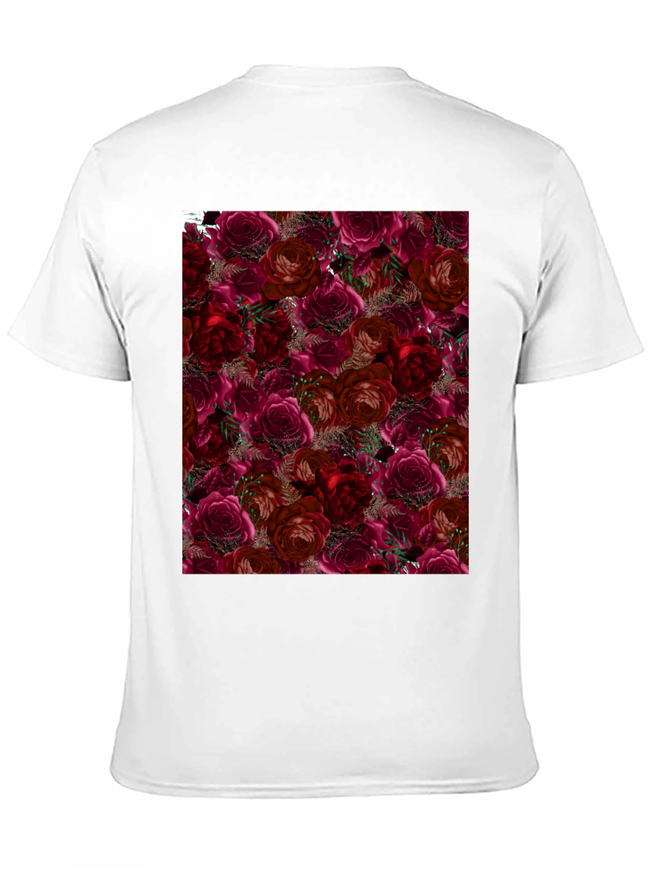 Floral Roses T-Shirt - Black