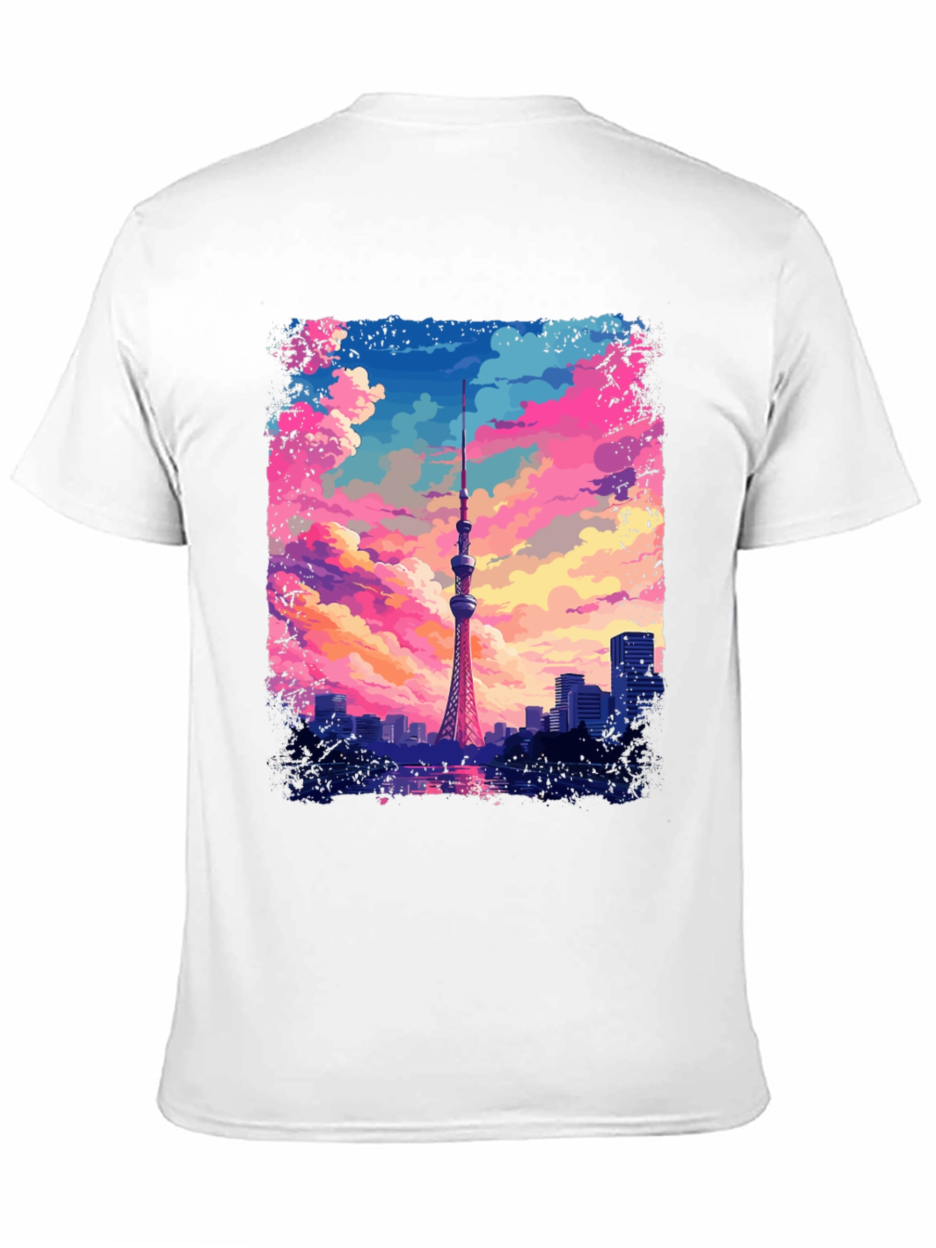 Tokyo Tower Anime T-Shirt - Artistic Graphic Tee