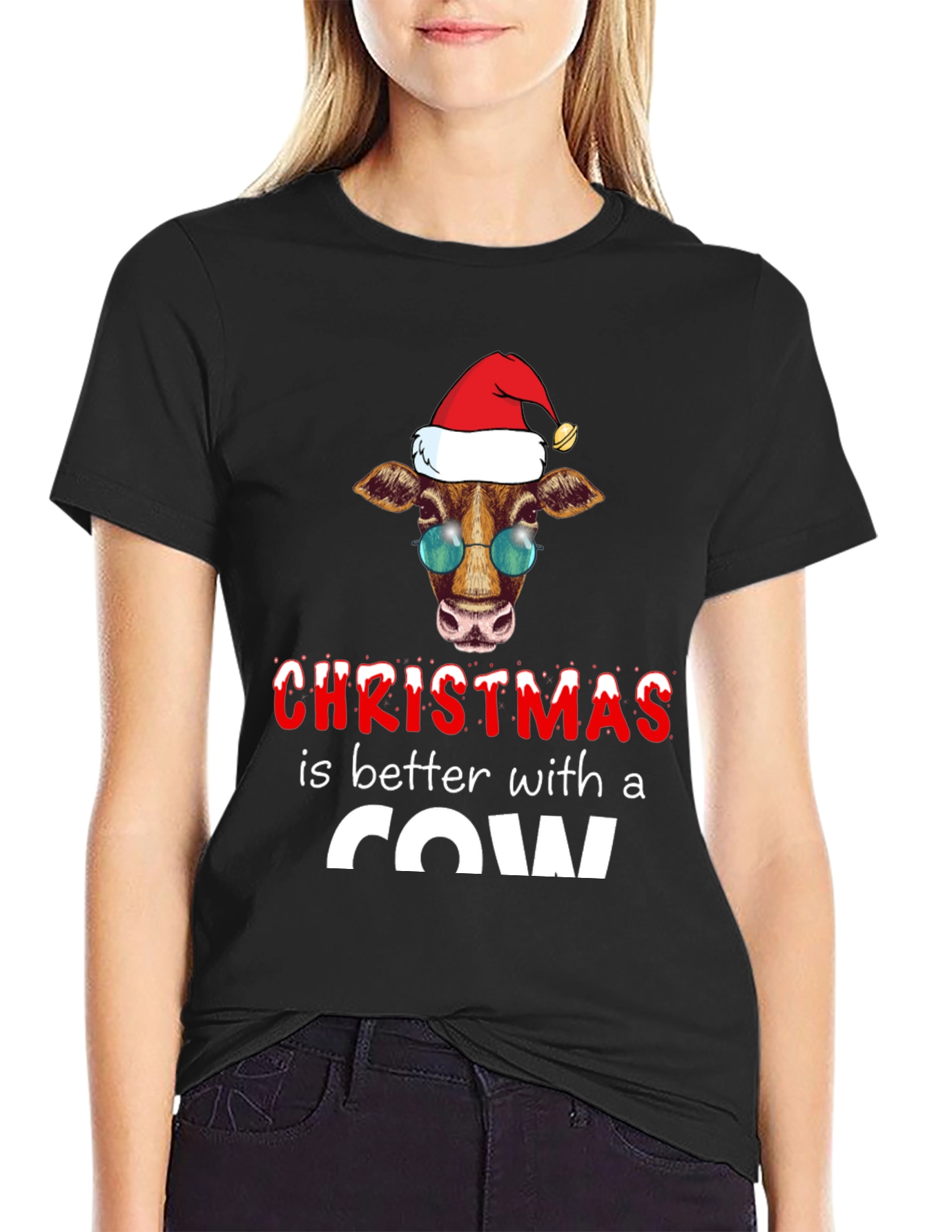 Christmas Cow T-Shirt