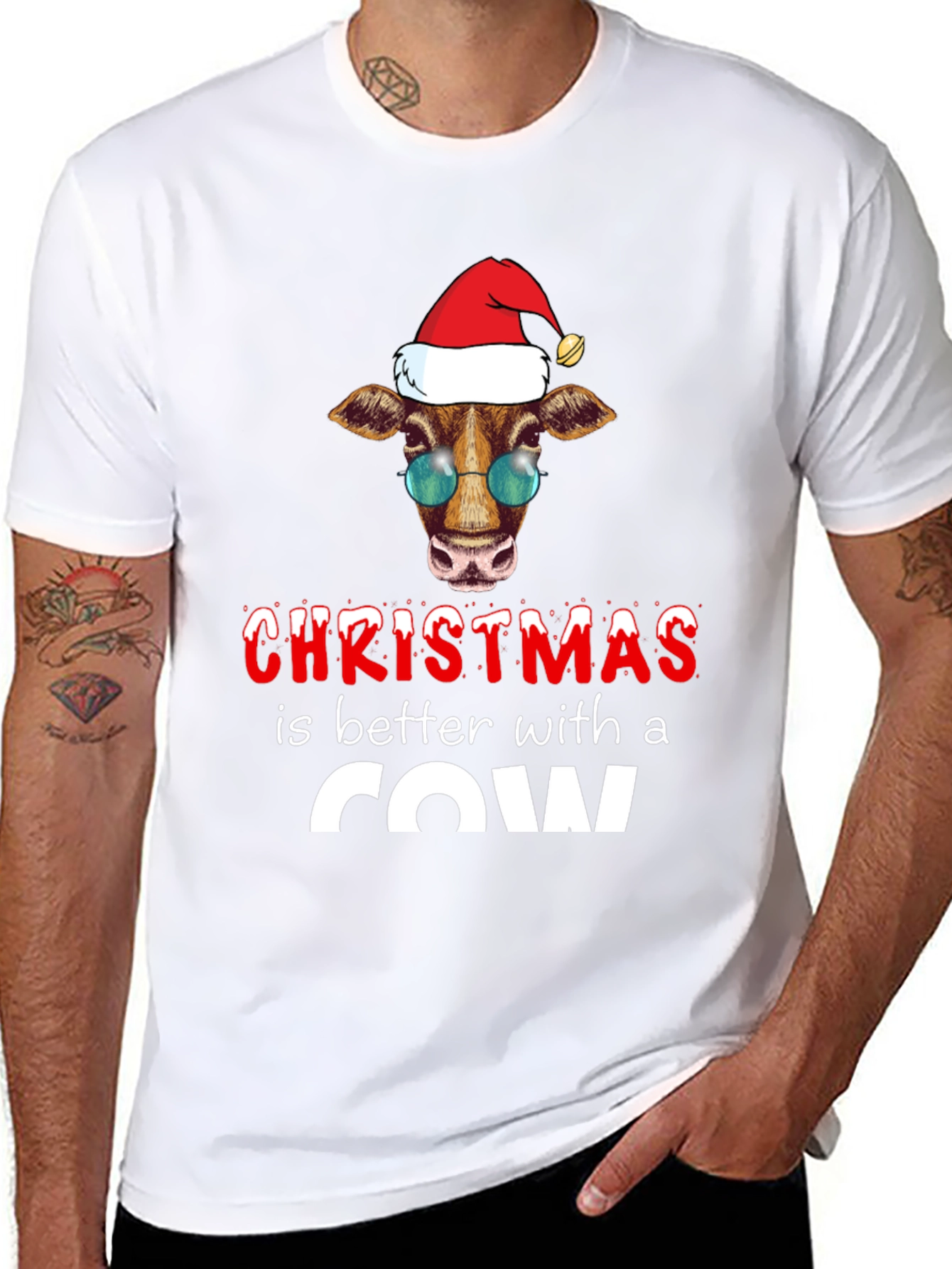 Christmas Cow T-Shirt
