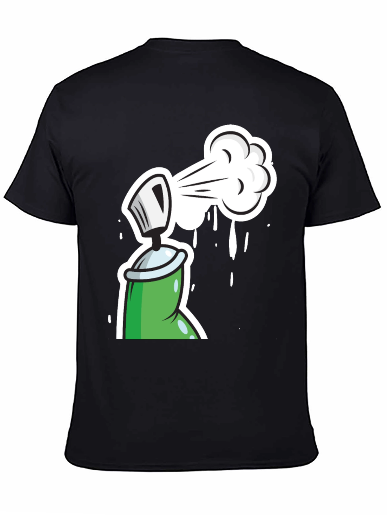 Spray Paint Graphic Tee - Fun & Creative Design