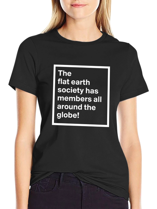 Flat Earth Society Tee - Humorous Conspiracy T-Shirt